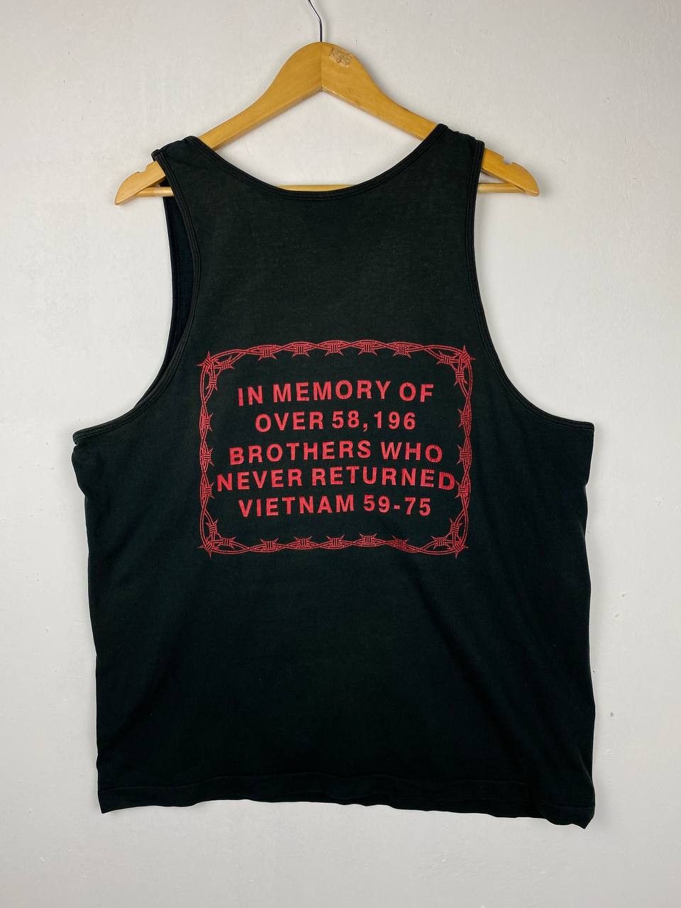 Vintage vintage pow mia singlet nice design Size US XL / EU 56 / 4 - 5 Thumbnail