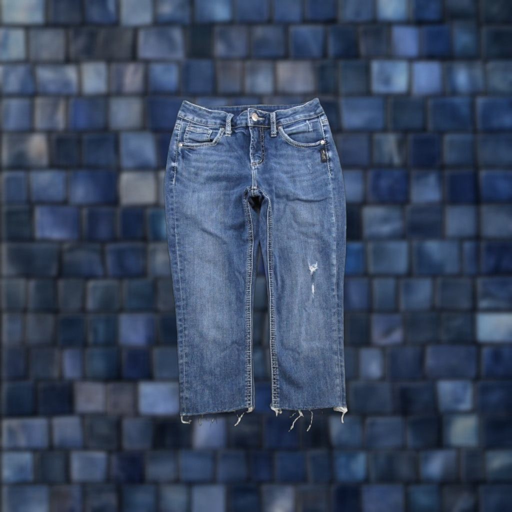 Silver Jeans Co. Silver Jeans Co Avery Skinny Blue Denim Jeans Size 29 Women Stretch 5-Pocket Size 29" - 1 Thumbnail