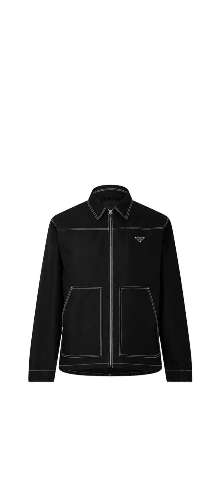 image of Prada Shirt Jacket in Black, Men's (Size Small)