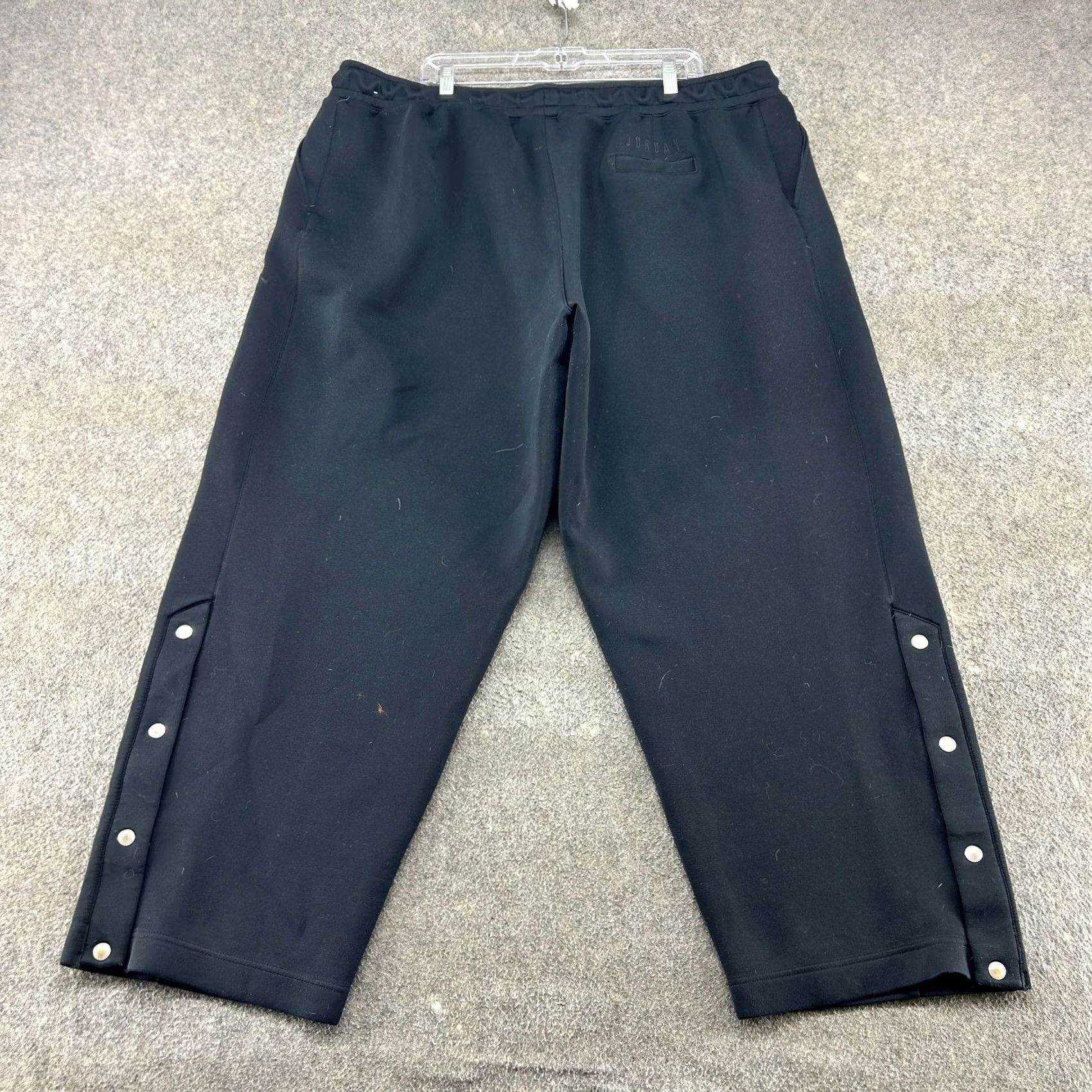 Jordan Brand Jordan Pants Womens 3X Black Sweat Pleated Polyester Breakaway Baggy Crop Loose Jogger Sweatpants Size 40" / US 18 - 5 Thumbnail