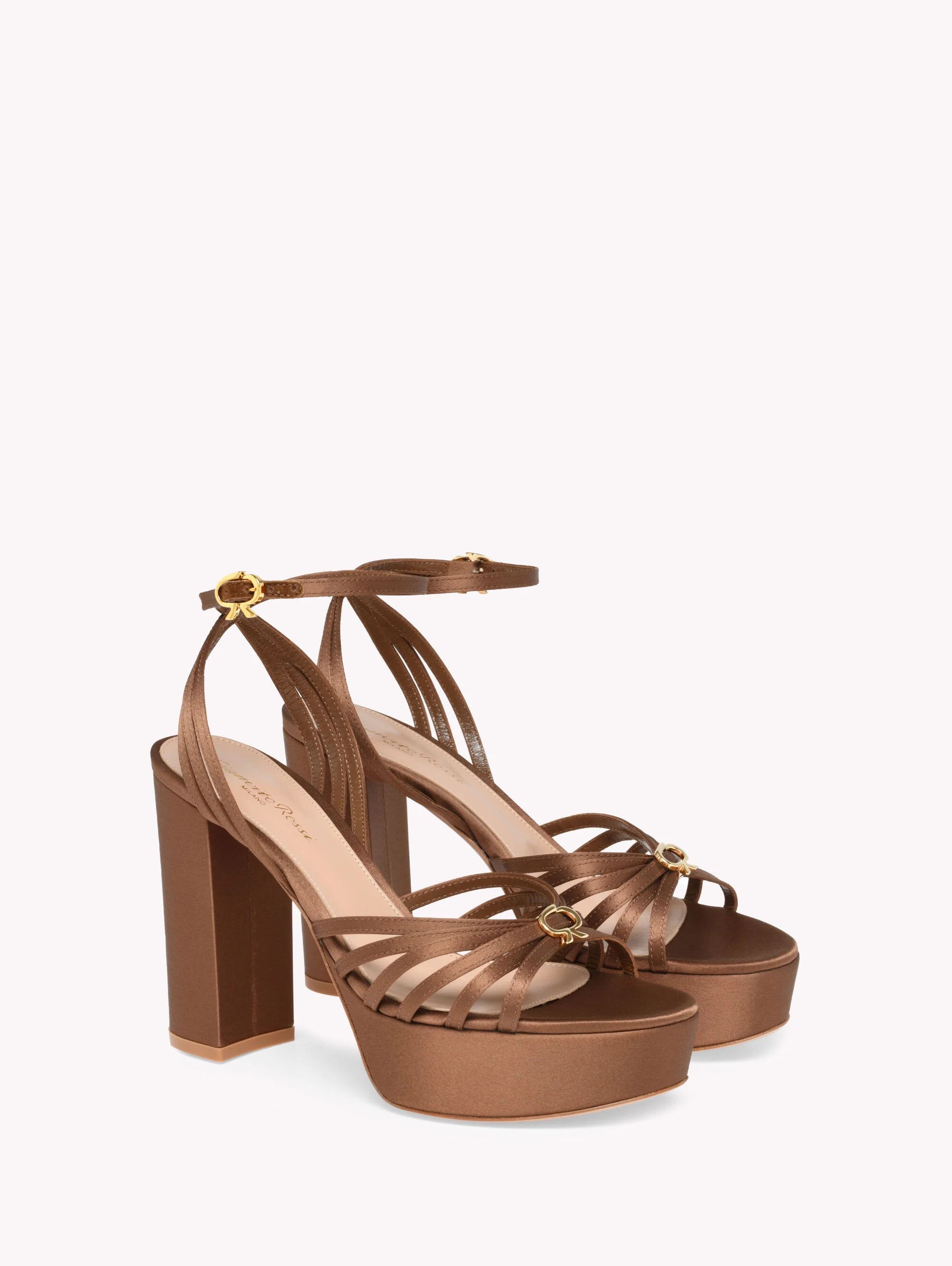 Gianvito Rossi os11x0126 Rita Sandals in Brown Size US 8 / IT 38 - 2 Thumbnail