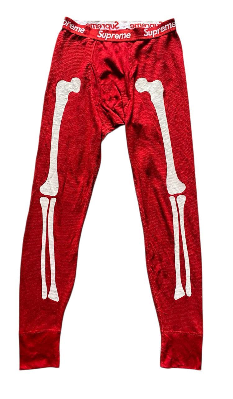 Hanes × Supreme Bone Thermal Pants Floral | Grailed