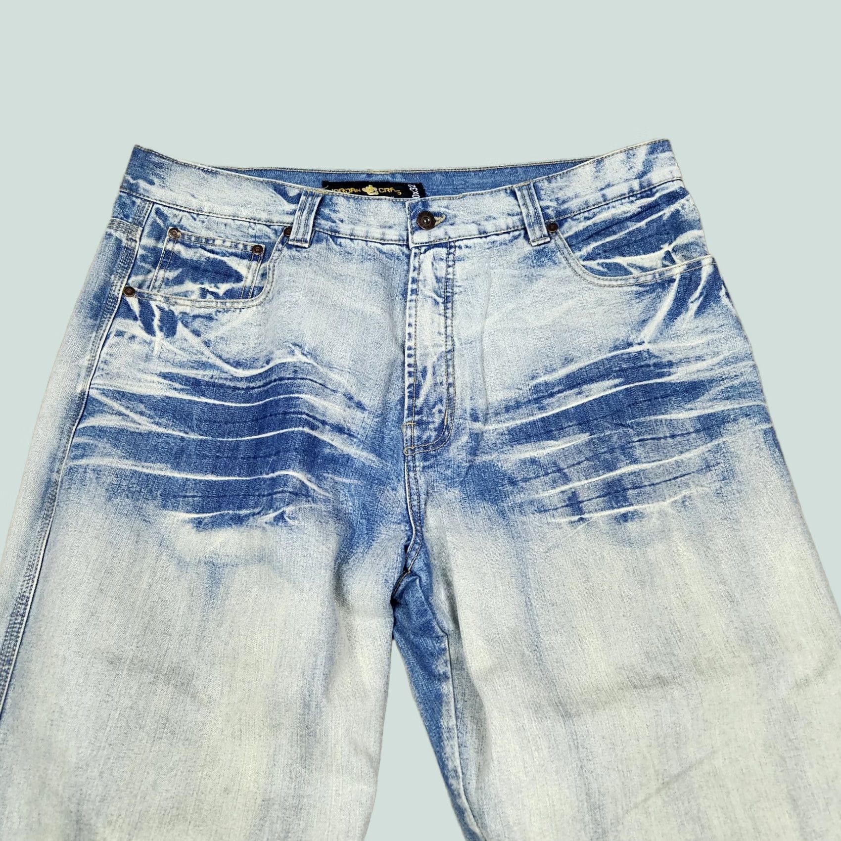 Jordan Craig Jordan Craig Jeans Mens 40x28 Acid Wash Denim Streetwear Wide Leg Hemmed B117 Size US 40 / EU 56 - 1 Thumbnail