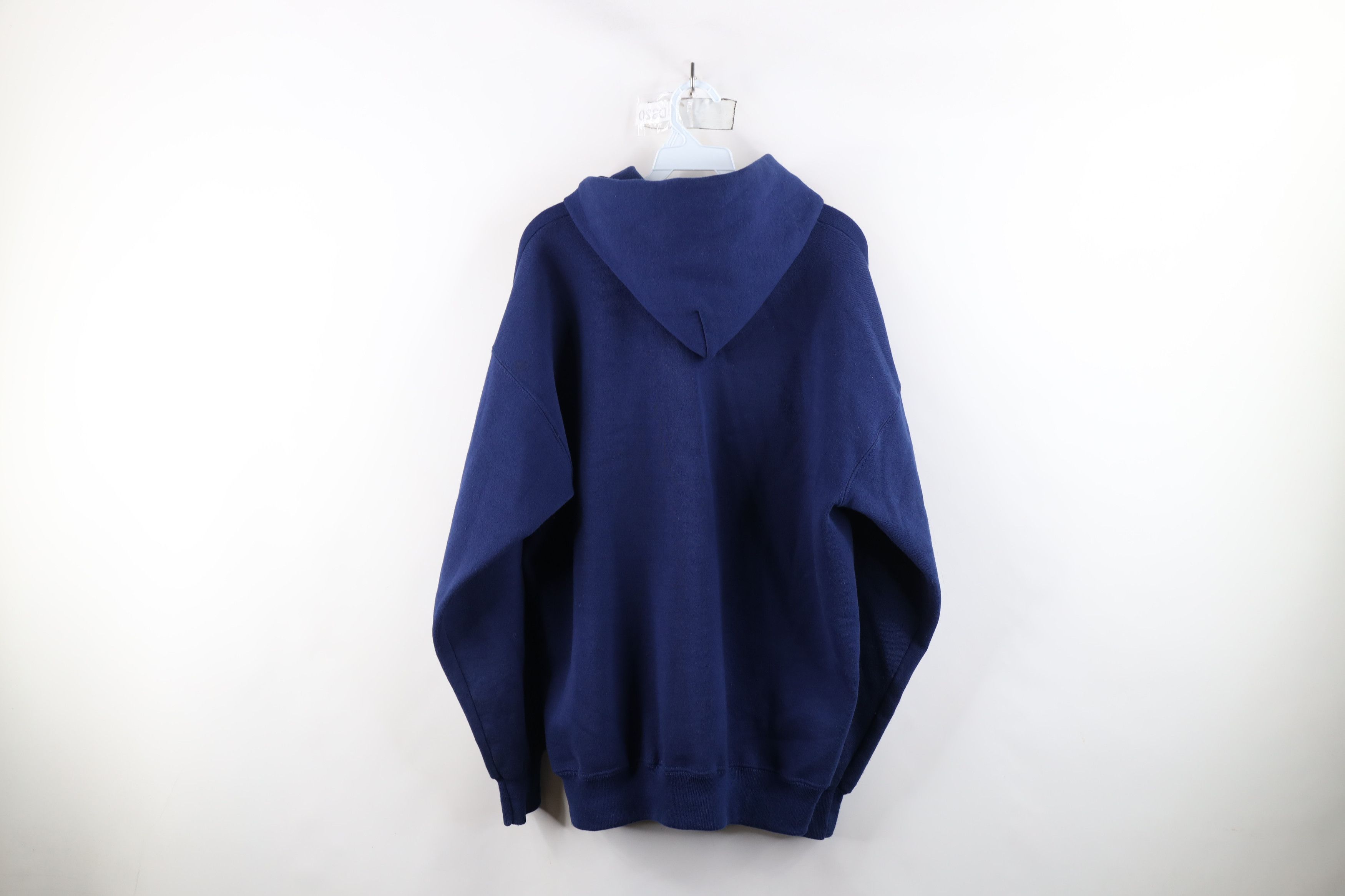 Vintage Vintage 90s Streetwear Heavyweight Full Zip Hoodie Blue USA Size US XL / EU 56 / 4 - 10 Thumbnail