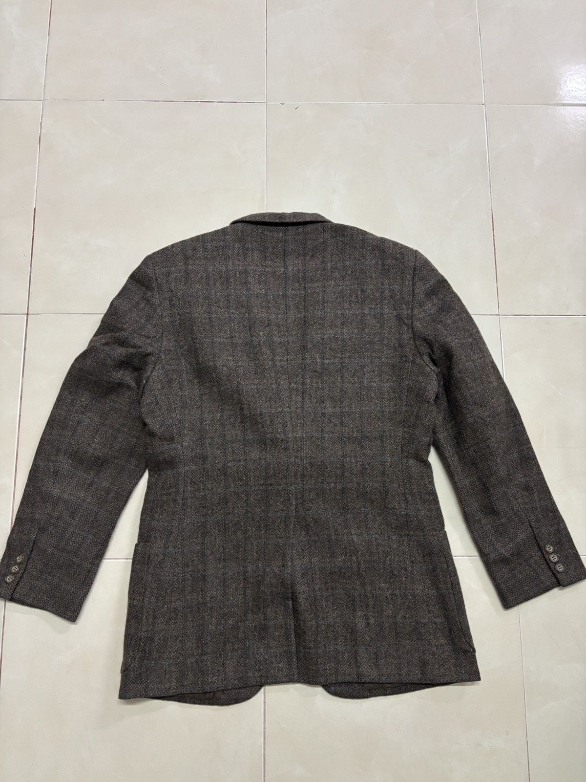 Calvin Klein VINTAGE CALVIN KLEIN WOOL PLAID BLAZER Size 34R - 3 Thumbnail