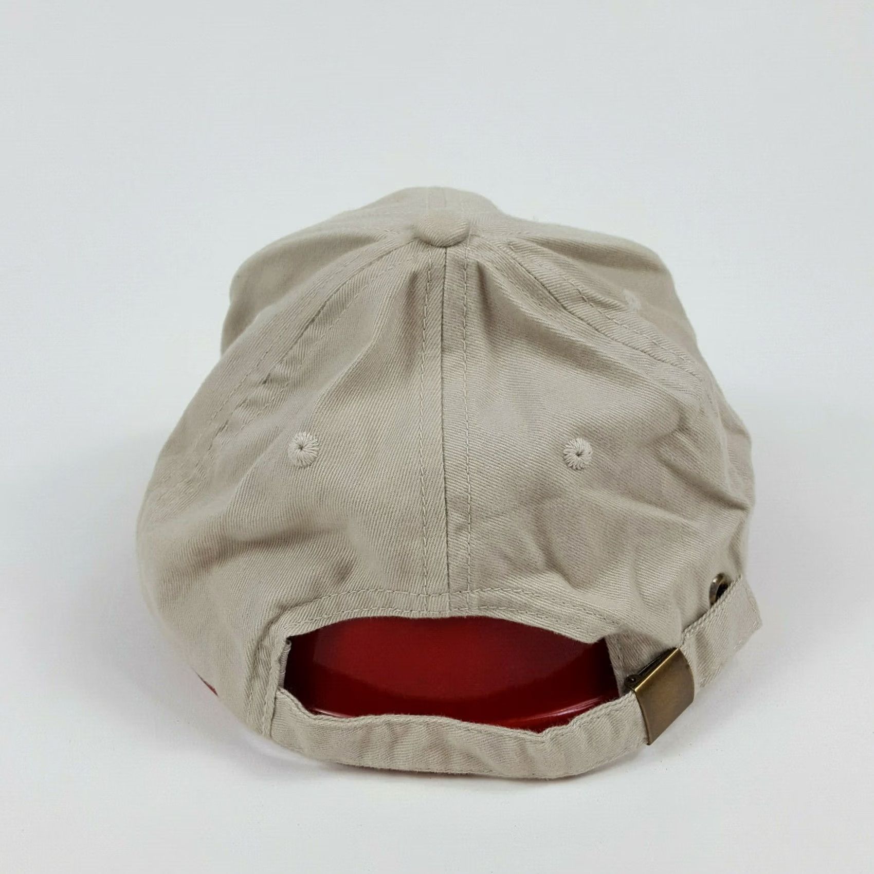 Dacute VINTAGE HeadToToe Acute Angling Baseball Cap Hat Beige Cotton Embroidered Fish 90s Outdoor Adjustable Mens Cap Size ONE SIZE - 6 Thumbnail