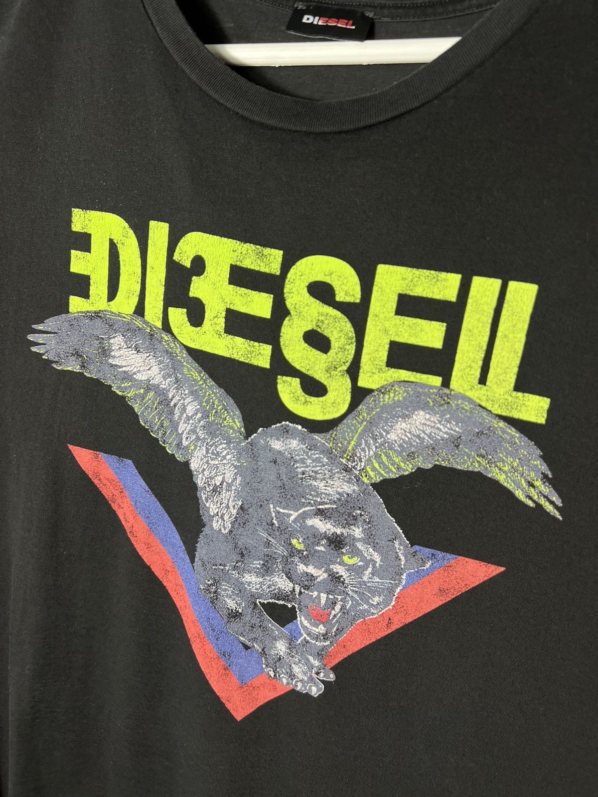 Diesel Diesel T-Diego-A4 Dressinn Flying Panther Graphic Tee Shirt Size US XL / EU 56 / 4 - 7 Thumbnail