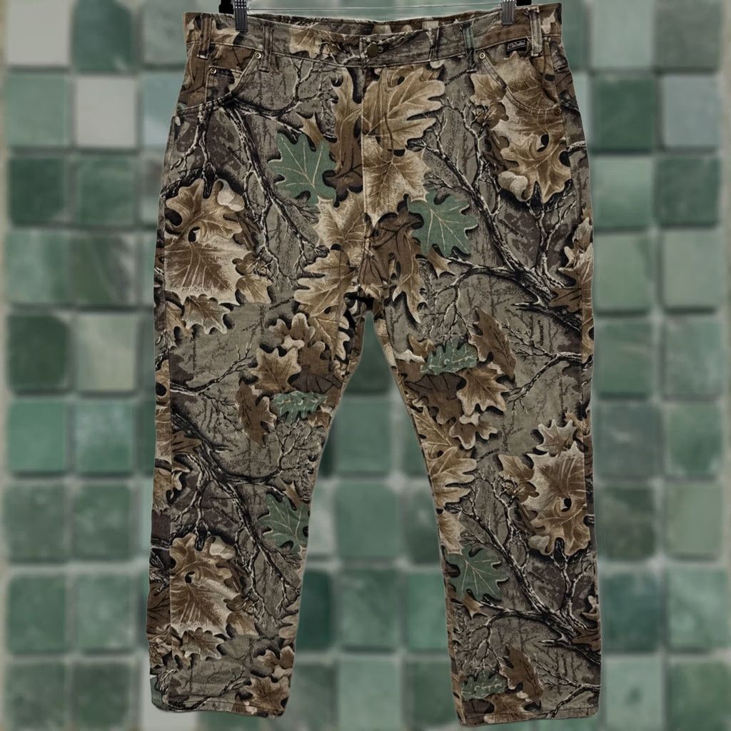 Vintage VTG Walls Outdoors Pants Men's 42x31 Camouflage Brown Cotton Canvas Straight Regular Front Flat Front Button Pocket USA Made in USA Vel Harden? Size US 42 / EU 58 - 1 Thumbnail