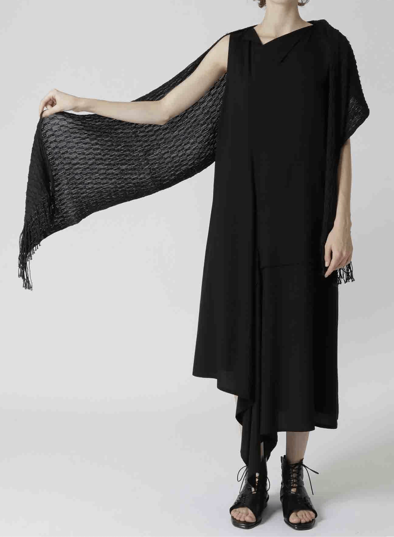 Y's × Yohji Yamamoto Y's Yohji Yamamoto - DIAGONAL PLAID STRIPE STOLE Size ONE SIZE - 1 Thumbnail