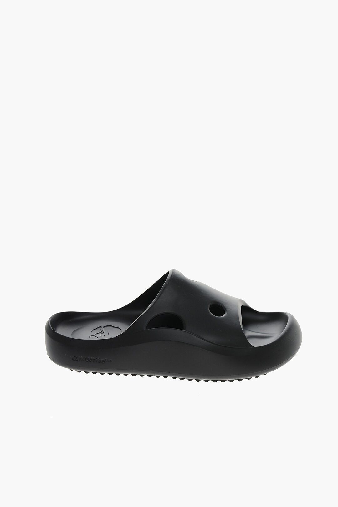 image of Off White Og1Mm0424 Rubber Meteor Slides In Black, Men's (Size 7)