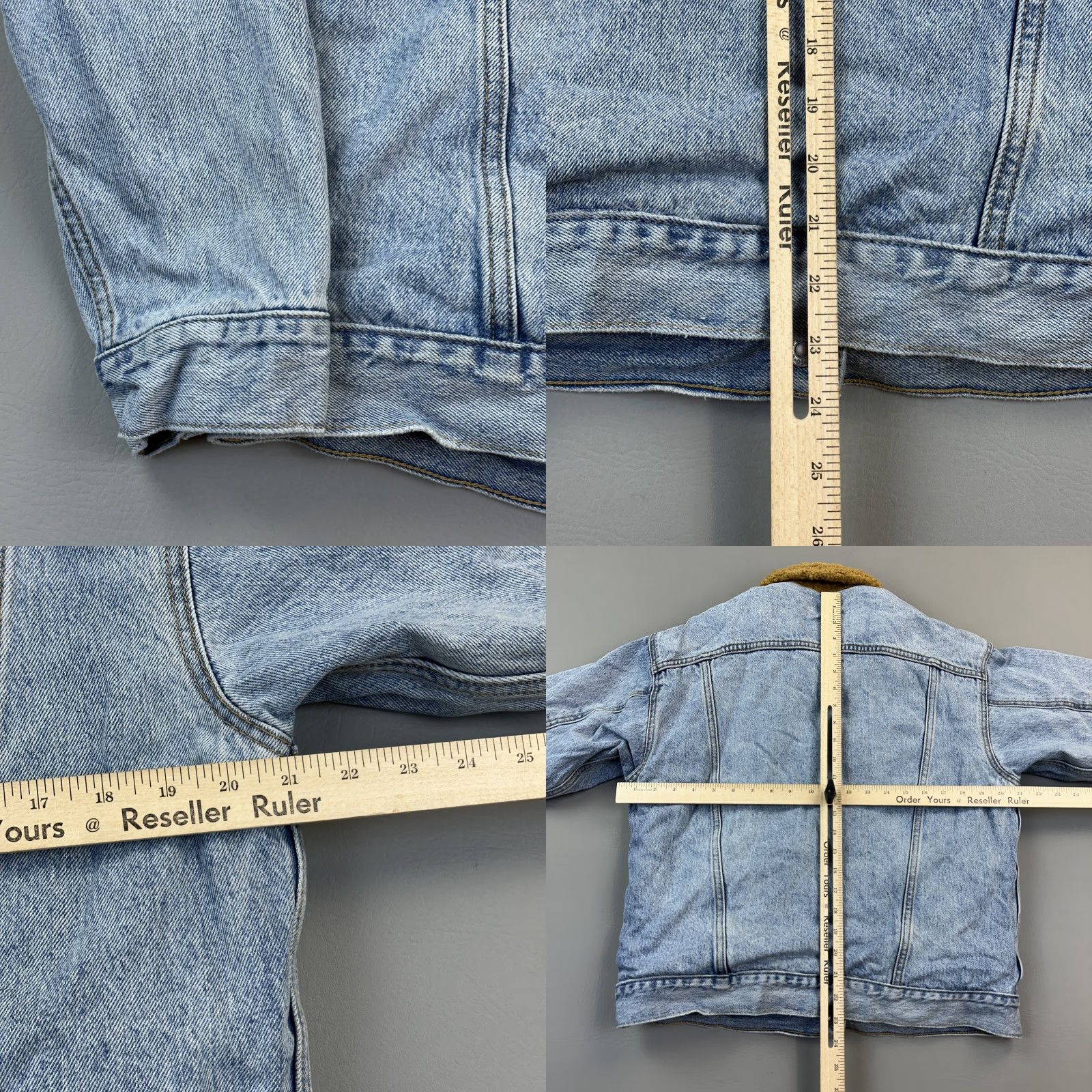 Levi's Levis Premium Trucker Jacket Women's Small Faux Fur Lined Reversible Trucker Jacket Size S / US 4 / IT 40 - 8 Thumbnail