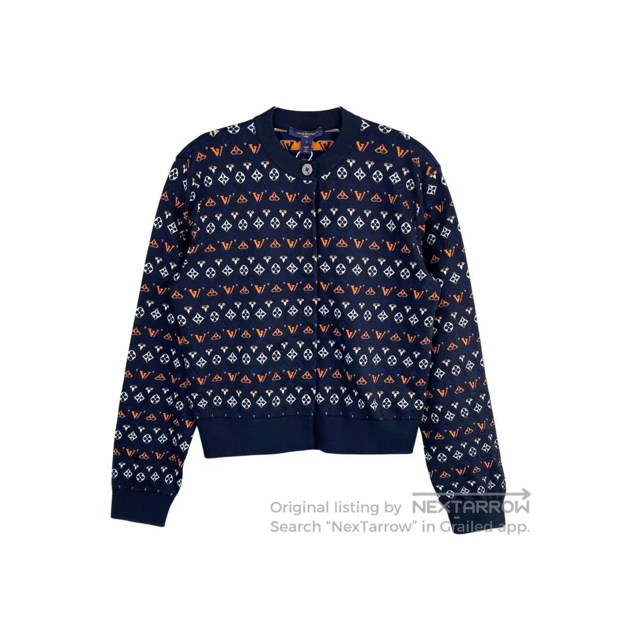 Louis Vuitton Louis Vuitton 24SS logo-embossed crew neck concealed butto Size S / US 4 / IT 40 - 1 Thumbnail