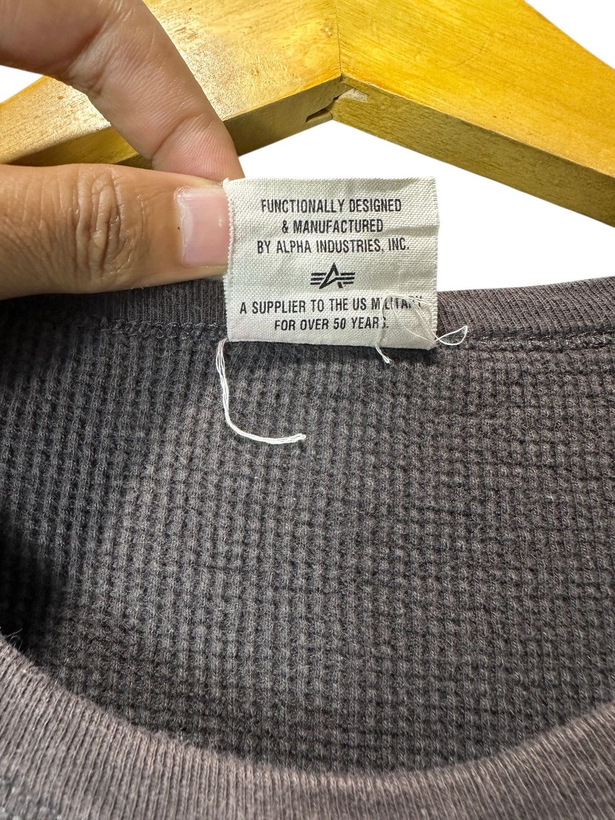 Alpha Industries SICK FADED ALPHA INDUSTRIES THERMAL LONG SLEEVE TEE Size US M / EU 48-50 / 2 - 7 Thumbnail