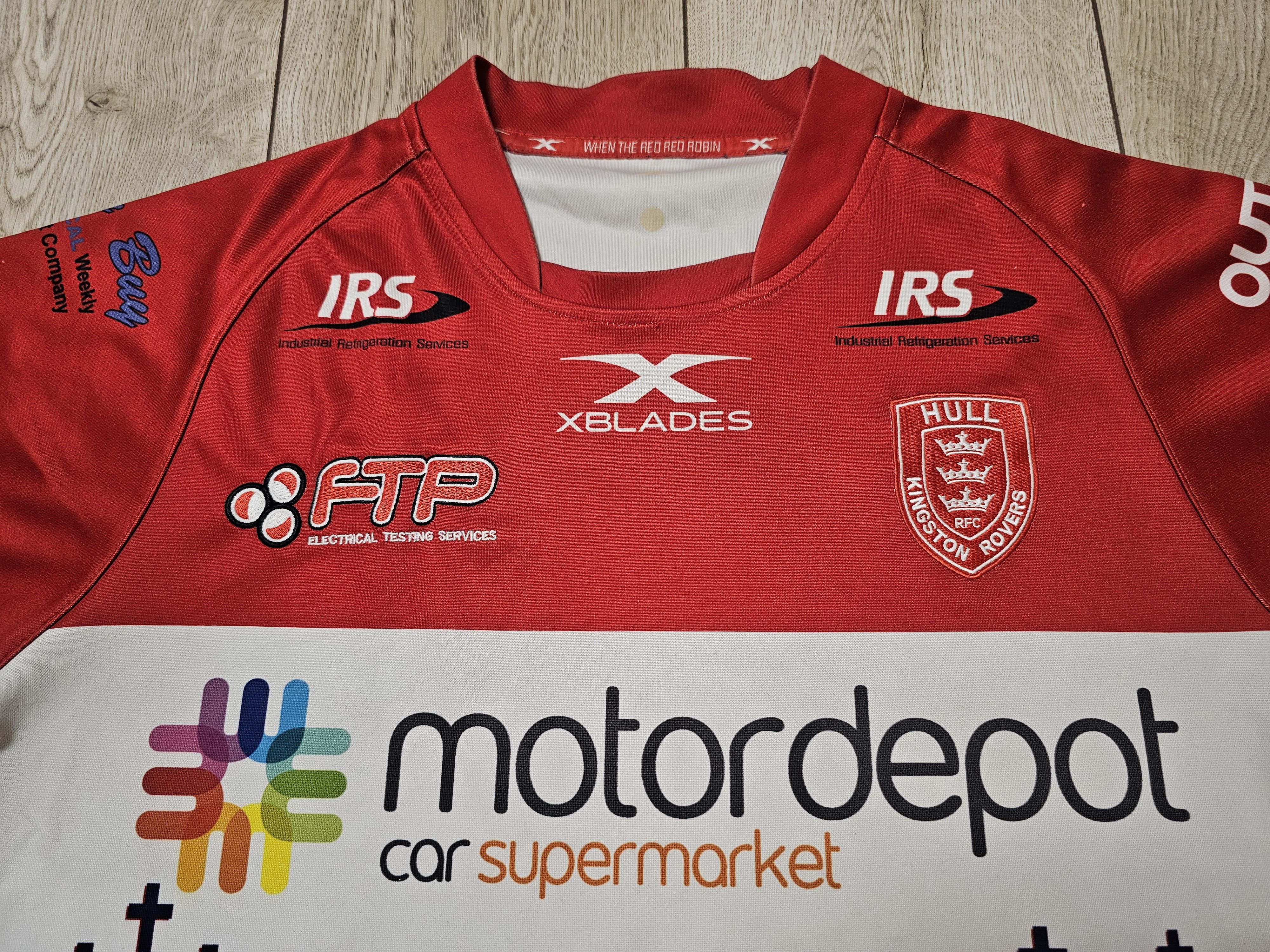 All Sport HULL KINGSTON ROVERS RUGBY JERSEY ENGLAND RUGBY JERSEY SHIRT Size US M / EU 48-50 / 2 - 3 Thumbnail