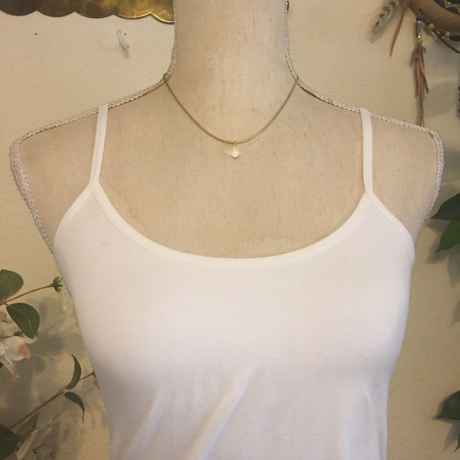 Vintage Vintage faceted teardrop glass crystal on chain Size ONE SIZE - 3 Thumbnail