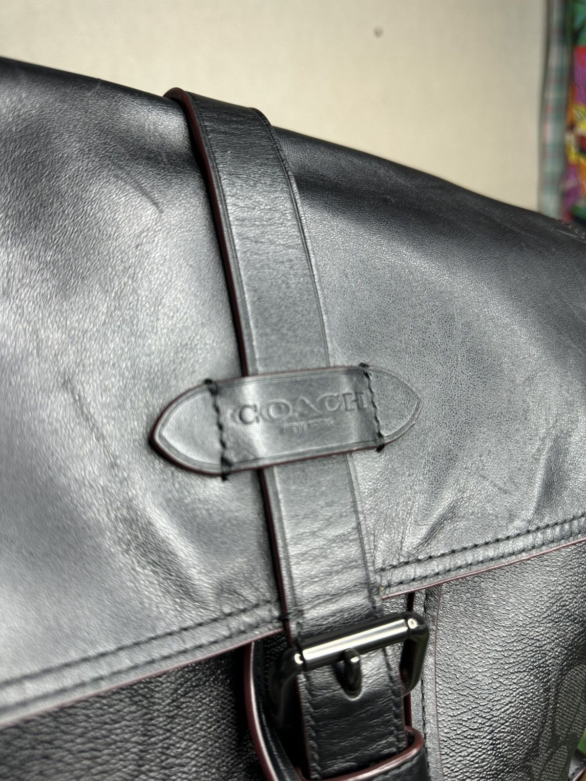 Coach Coach Signature Canvas Leather Flap Hudson Backpack Bag Size ONE SIZE - 12 Thumbnail