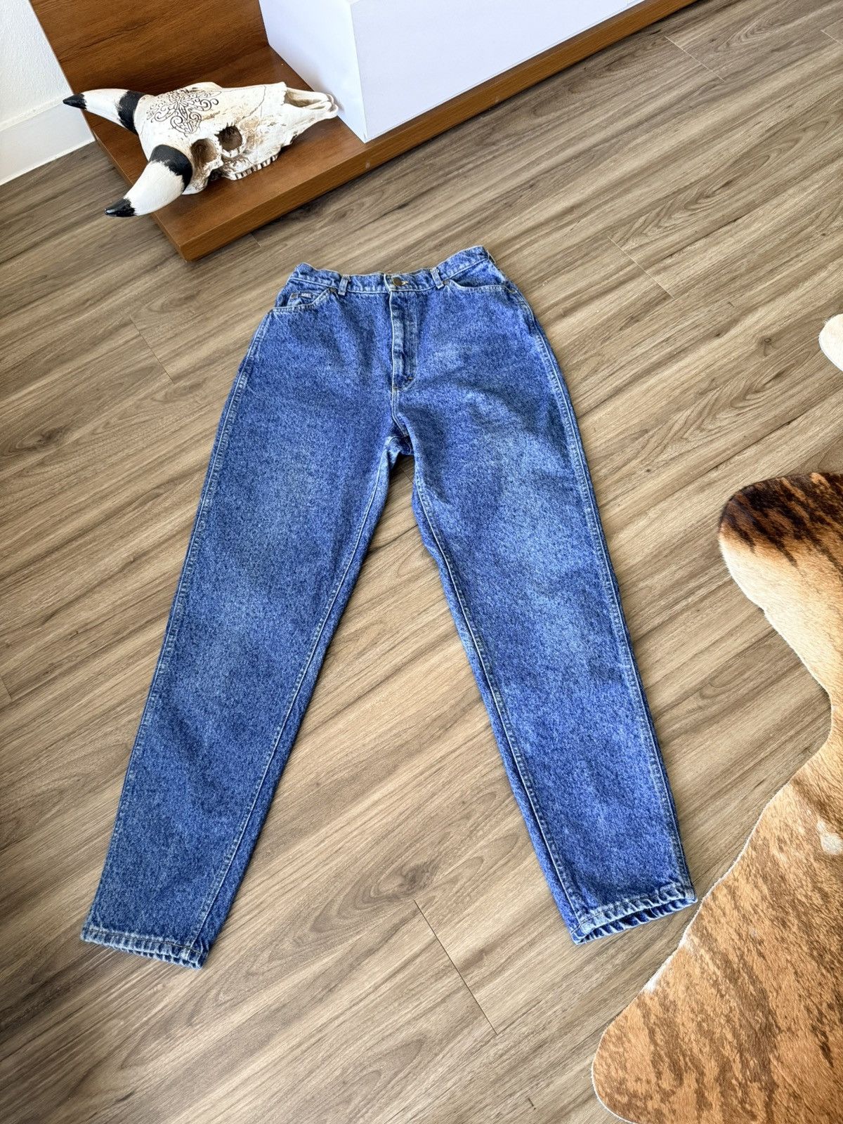 Lee Vintage LEE Mom Jeans Women’s 12 Long Tapered High Rise Size 34" / US 12 / IT 48 - 1 Thumbnail