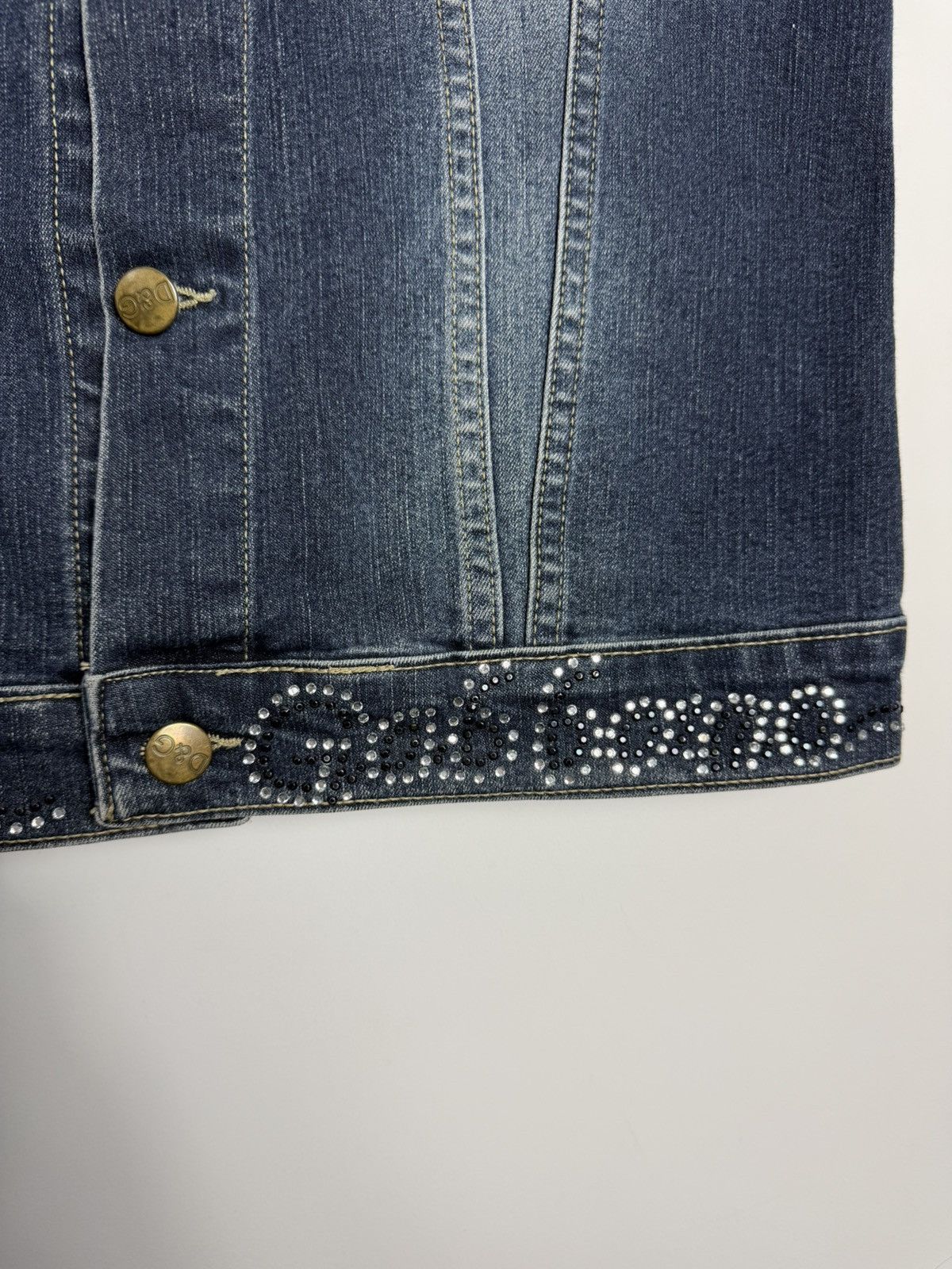 Dolce & Gabbana Dolce & Gabbana Vintage 90's Diamond Sleeveless Denim Jacket Size S / US 4 / IT 40 - 4 Thumbnail