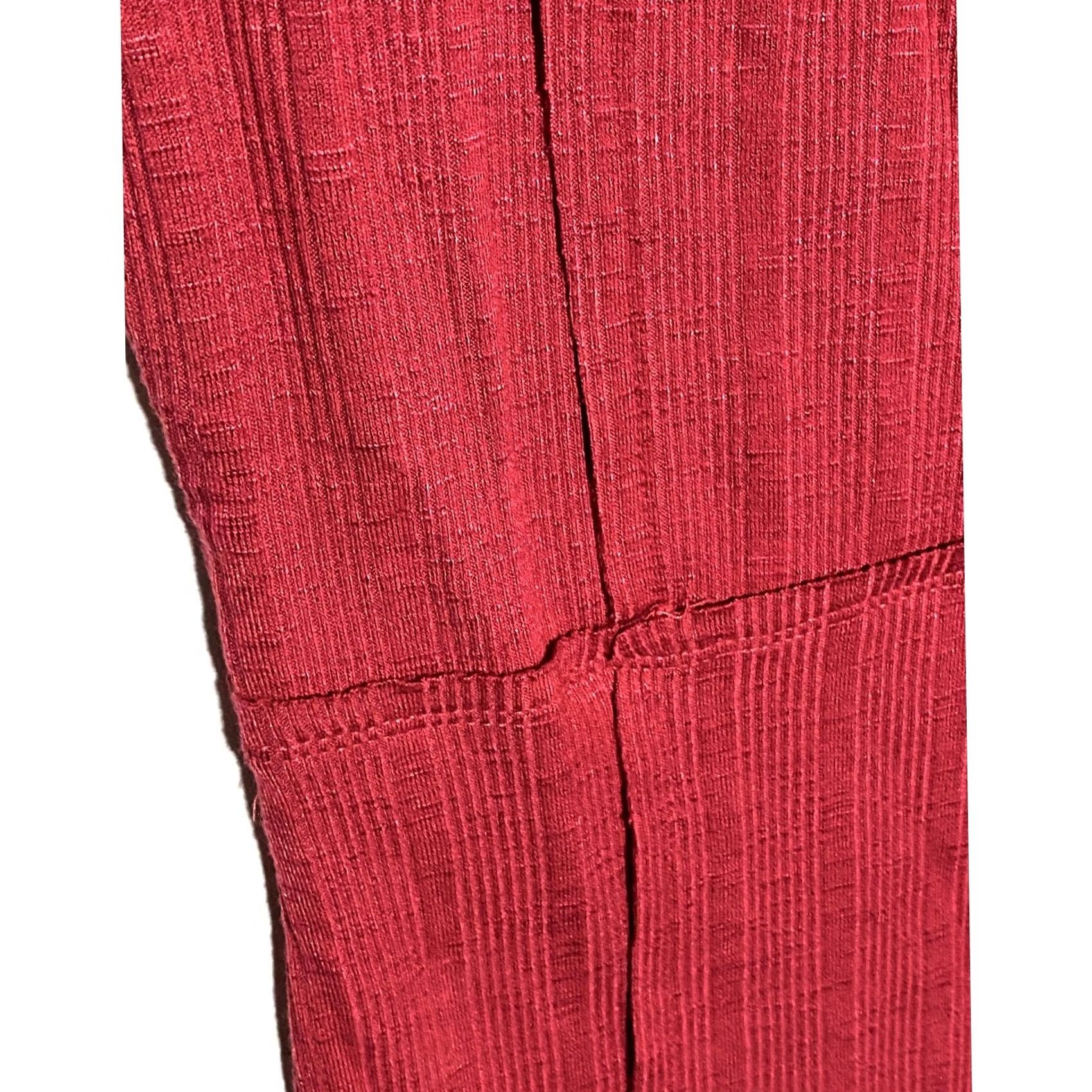 BKE BKE V Neck Tank Top Womens S Red Ribbed Stretch Summer Grunge Skater Y2K Edgy Size S / US 4 / IT 40 - 3 Thumbnail