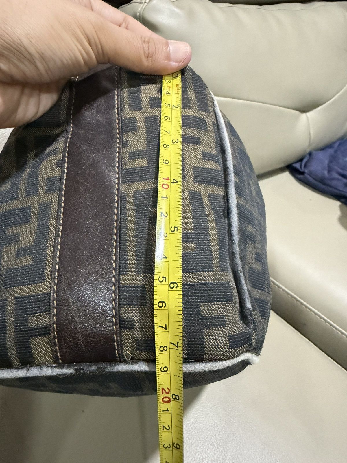 Fendi Authentic Fendi Zucca Monogram Canvas Toiletries Hand Bag Size ONE SIZE - 17 Thumbnail