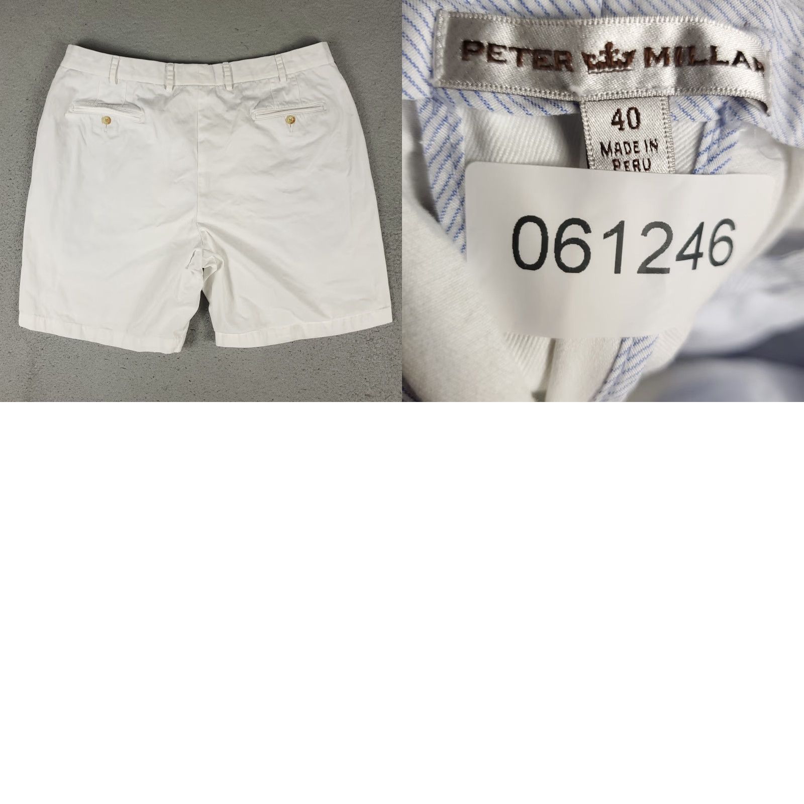 Peter Millar Peter Millar Shorts Mens Size 40 White Cotton Golf Flat Front Casual Chino Size US 40 / EU 56 - 8 Thumbnail