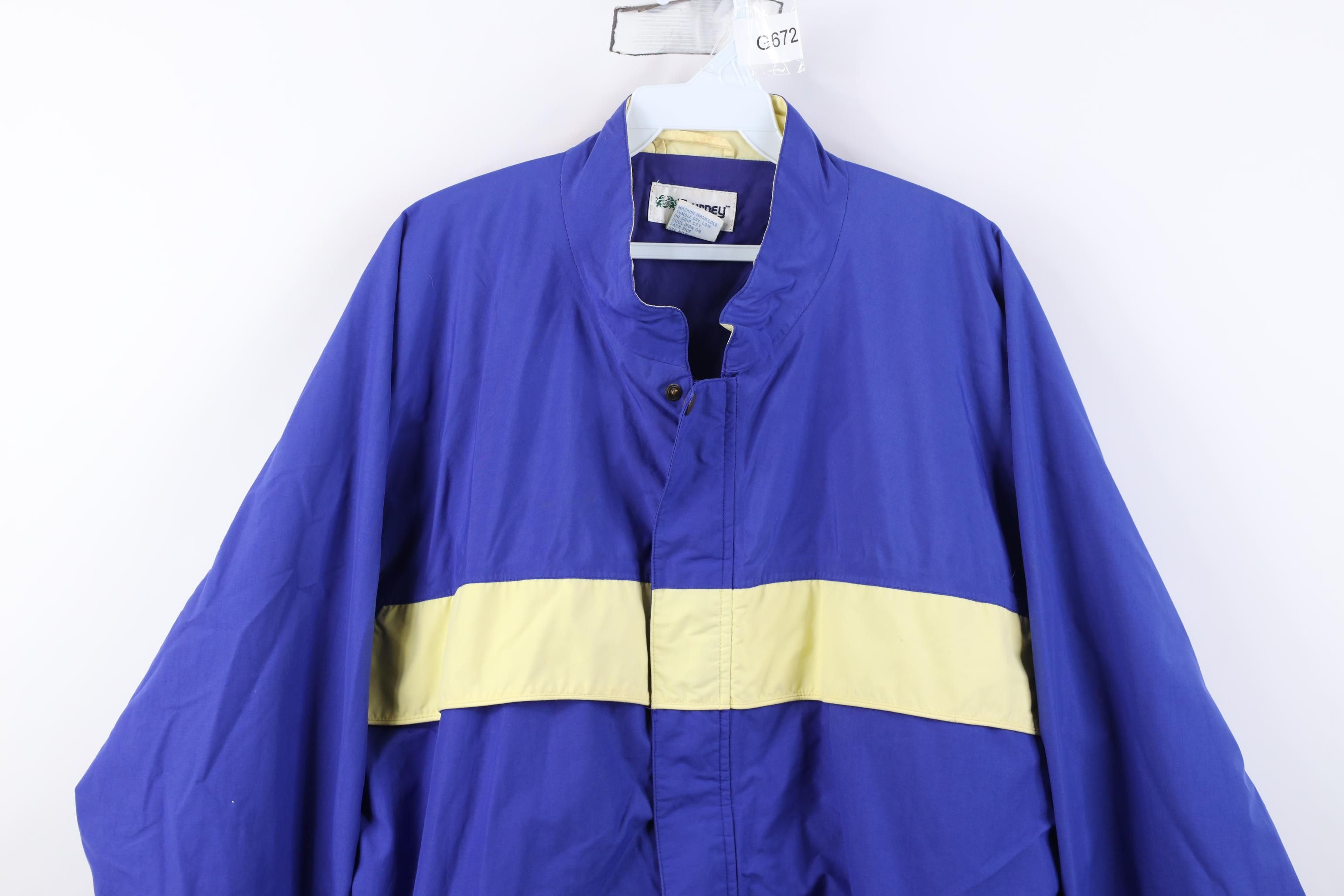 Vintage Vintage 80s 90s Streetwear Golf Rain Windbreaker Jacket Blue Size US XL / EU 56 / 4 - 2 Thumbnail