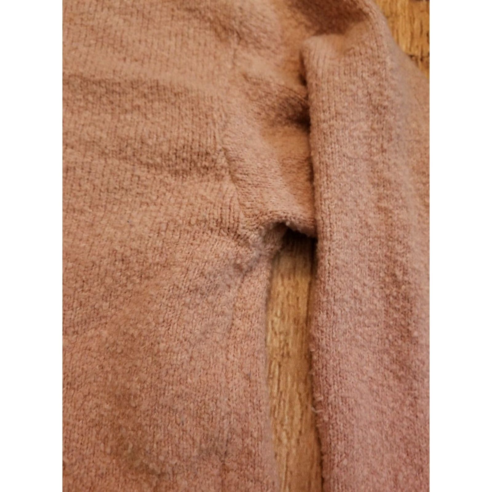 J. Jill Womens S J. Jill Pure Peachy Pink Front Kangaroo Pocketed Tunic Sweater Size S / US 4 / IT 40 - 3 Thumbnail