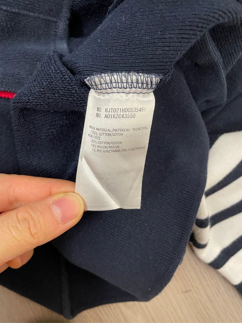 Thom Browne Thom browne Dark blue four-striped round-neck sweatshirt 25 Size US XS / EU 42 / 0 - 7 Thumbnail