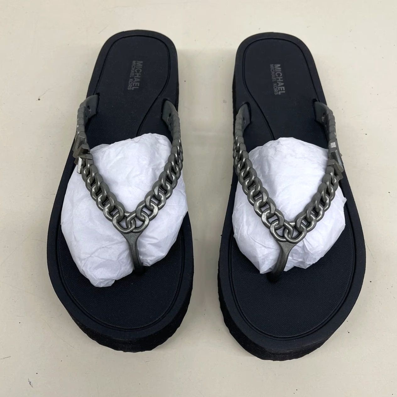 VINTAGE Michael Kors Women's Flip Flop Slippers Casual Size US 10