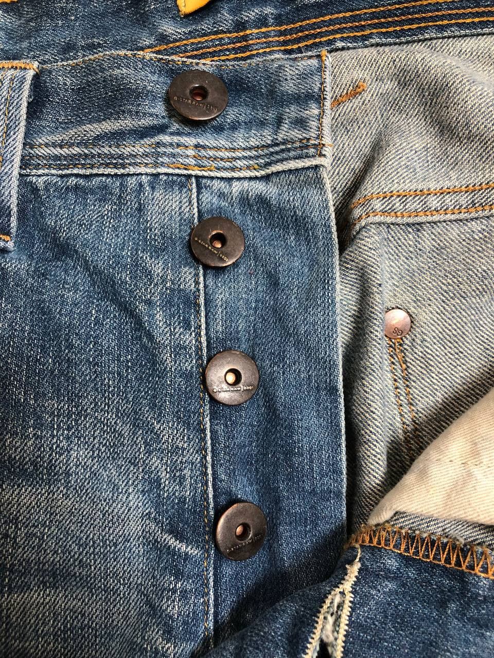 G-Star Vintage distressed jeans Y2K G-Star Raw logo streetwear Size US 30 / EU 46 - 8 Thumbnail