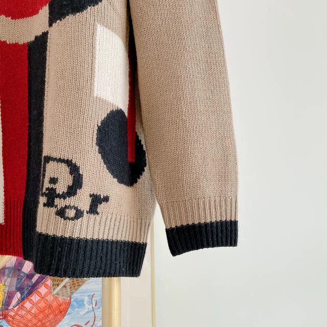 Dior Dior Note printed cashmere knitting sweater Size XS / US 0-2 / IT 36-38 - 4 Thumbnail
