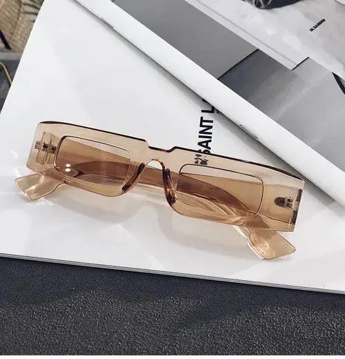 Designer Retro square glasses with small frames Size ONE SIZE - 4 Thumbnail