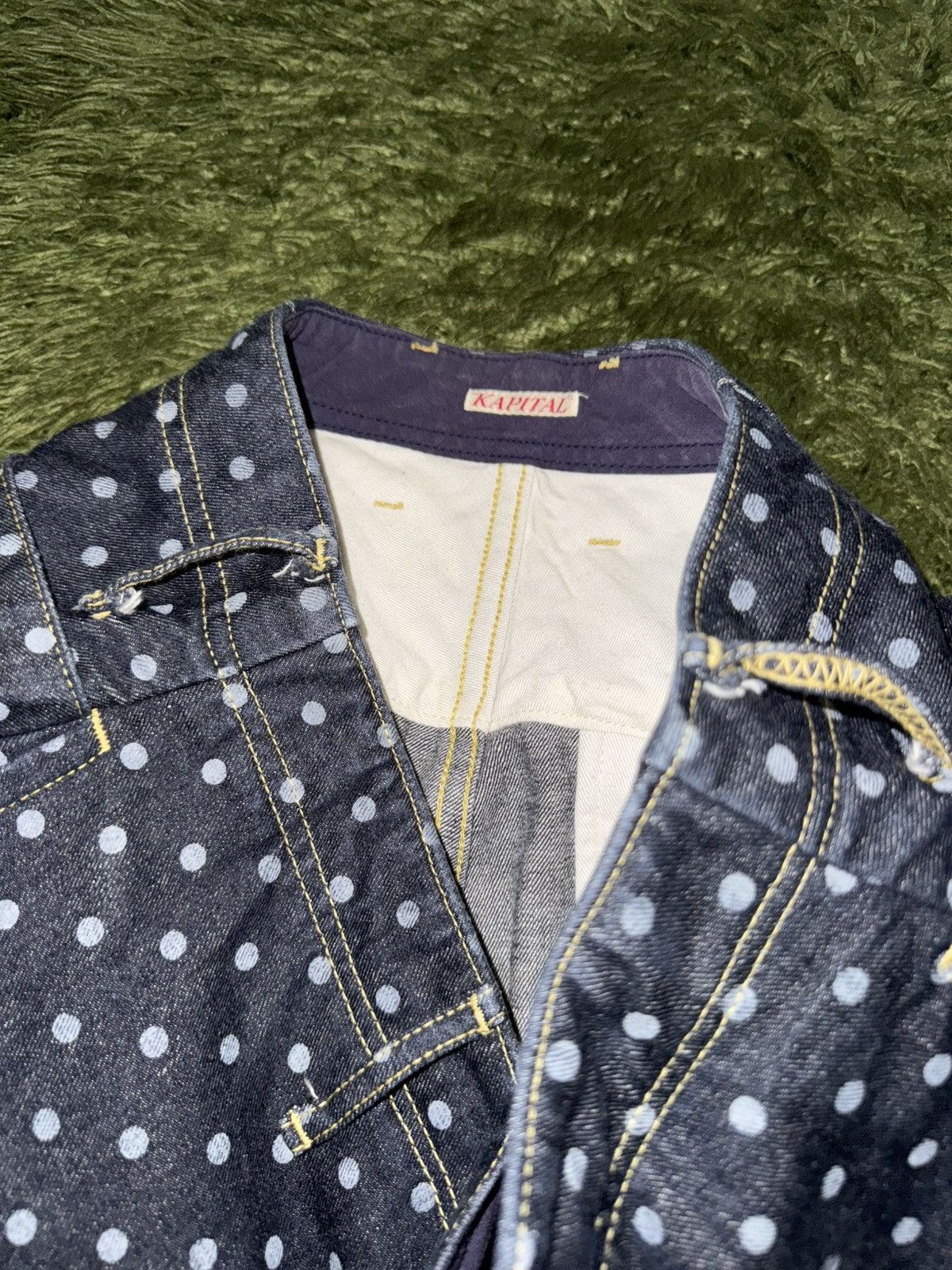 Kapital [2] KAPITAL Dot Pattern Button-Fly Denim Pants Size US 30 / EU 46 - 4 Thumbnail