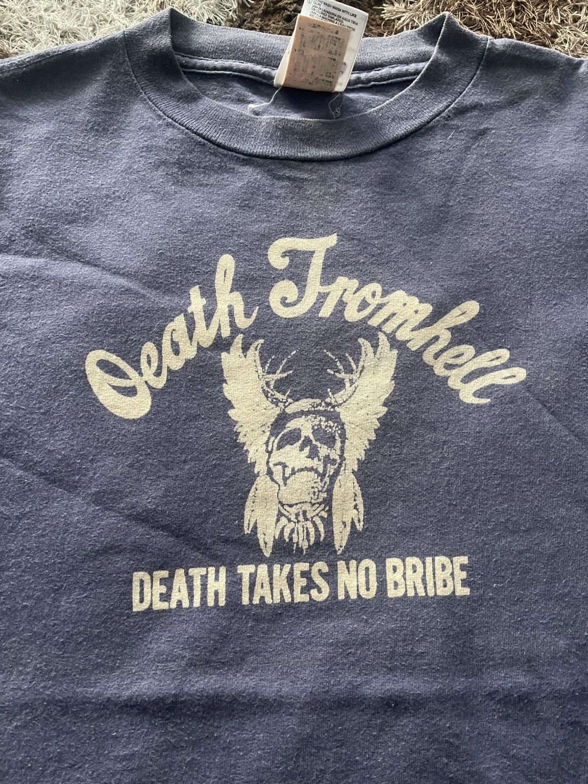 Tultex × Vintage 🔥HOT🔥VINTAGE DEATH FROMHELL TEE VERY RARE Size US XL / EU 56 / 4 - 2 Thumbnail