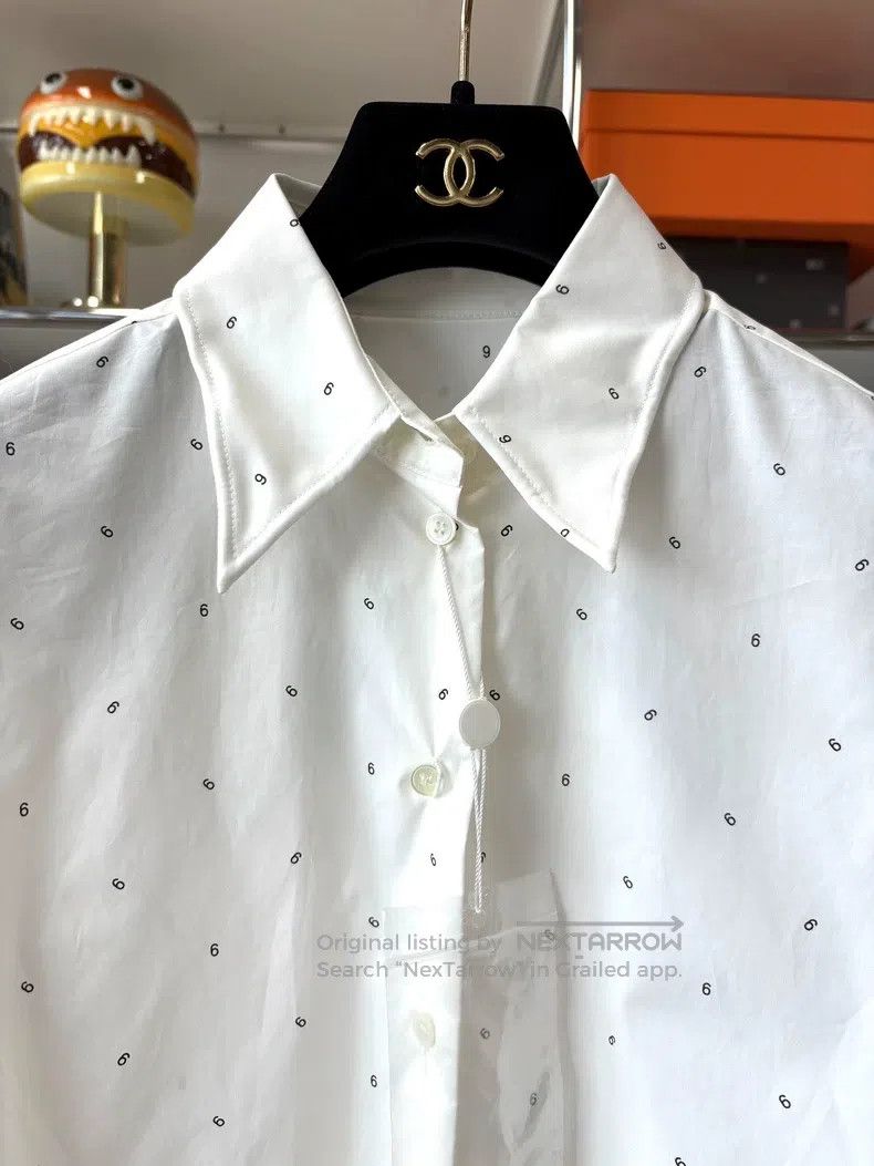 Maison Margiela Maison Margiela White digital cotton shirt Size XS / US 0-2 / IT 36-38 - 2 Thumbnail