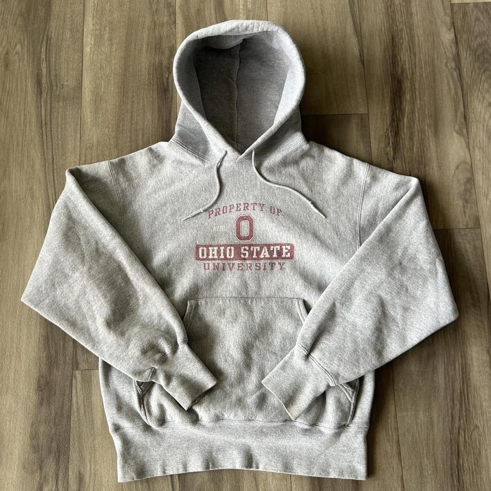 Jansport Vintage 90’s Grey Ohio State Reverse Weave Hoodie L Size US L / EU 52-54 / 3 - 1 Thumbnail