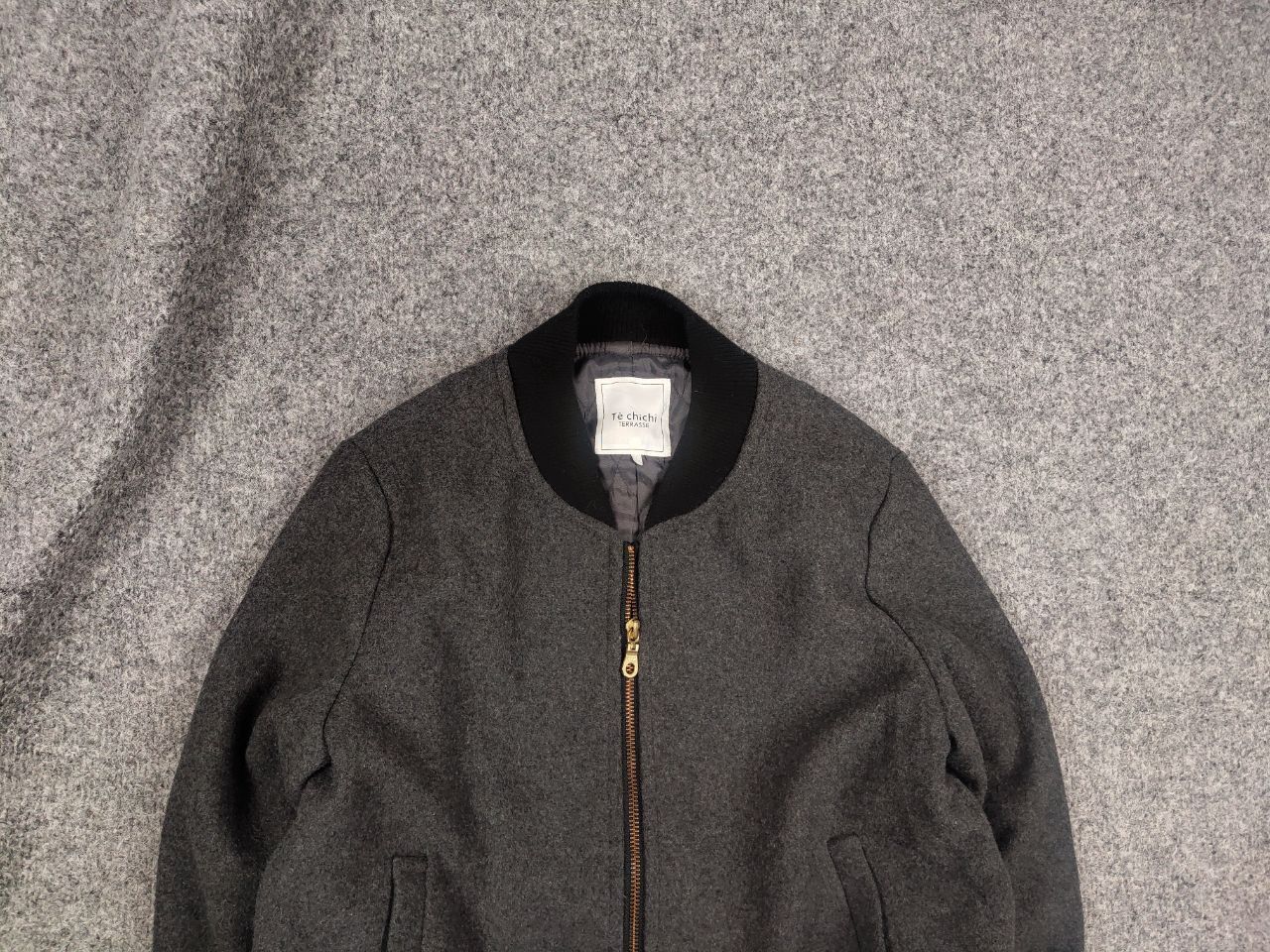 Le Grande Bleu (L.G.B.) Te Chichi Terrase Japan Design Style Bomber Wool Jacket Size M / US 6-8 / IT 42-44 - 2 Thumbnail
