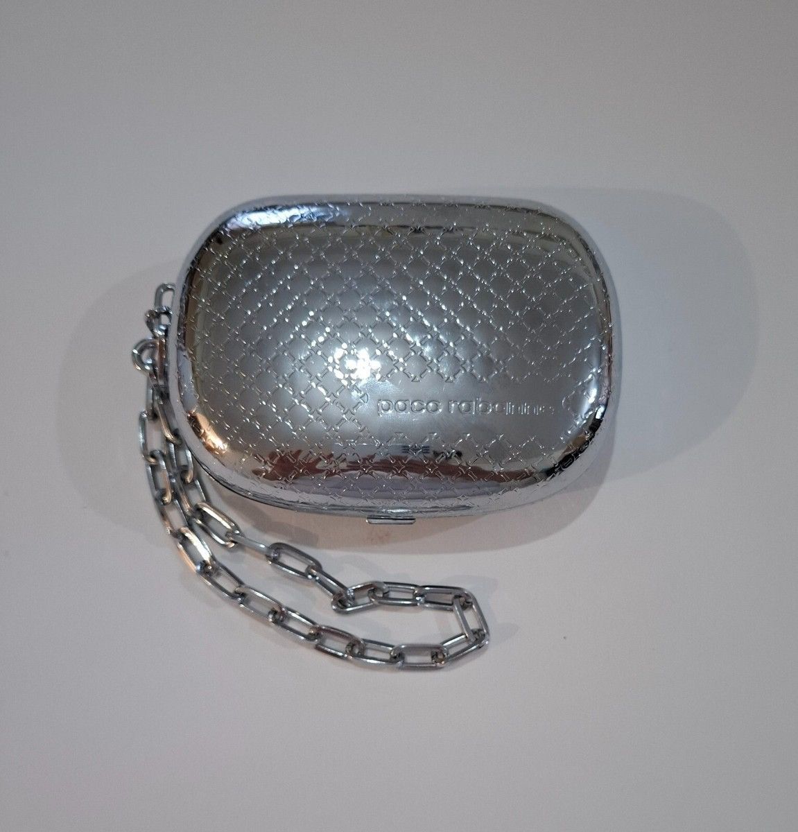Paco Rabanne Paco Rabanne Silver Metal Clutch Size ONE SIZE - 1 Thumbnail