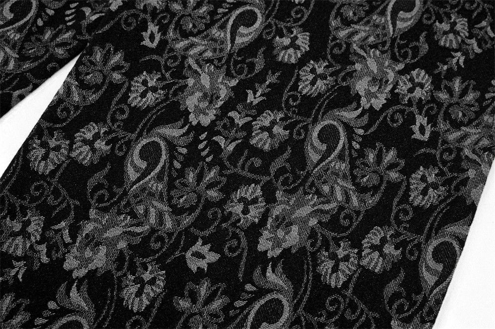 Jean Men's street trendy cashew flower full print jacquard jeans Size US 32 / EU 48 - 6 Thumbnail