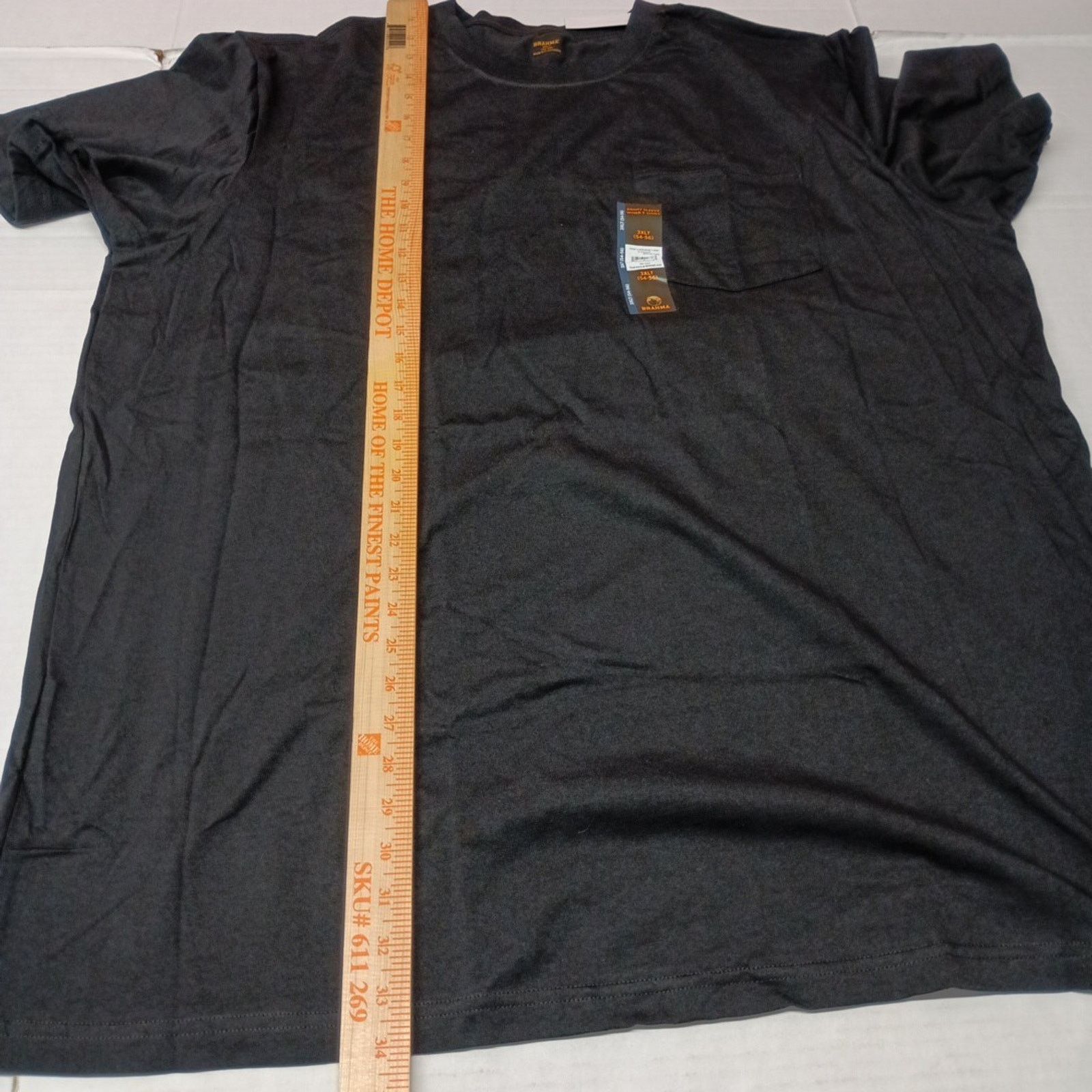 Other 2 Brahma Short Sleeve Work T-Shirt 3XLT 54-56 Black Pocket Size US XXL / EU 58 / 5 - 6 Thumbnail