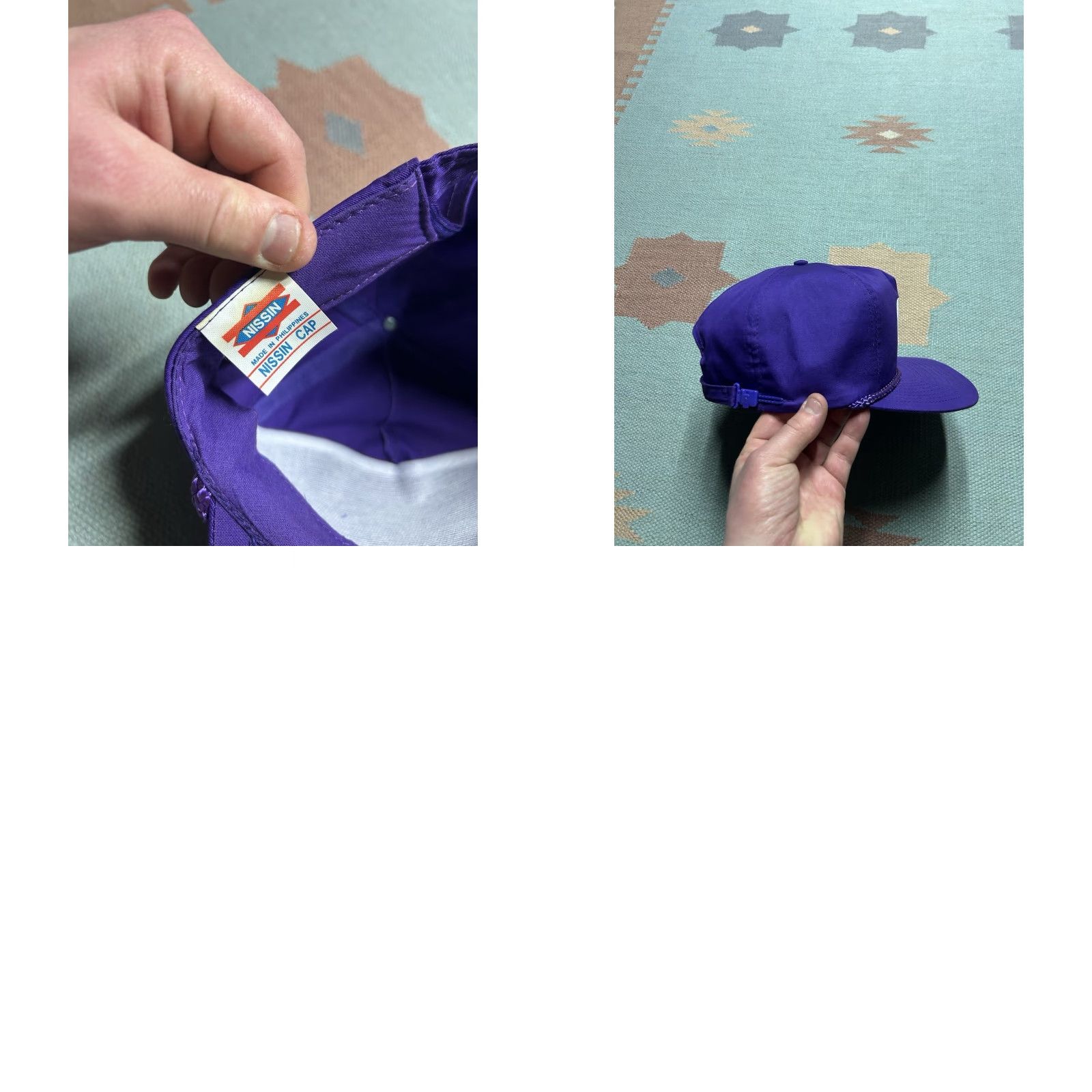 GRAFF VINTAGE StrapBack hat cap Graff Chevy Chevrolet dealer bay city Michigan purple Size ONE SIZE - 8 Thumbnail