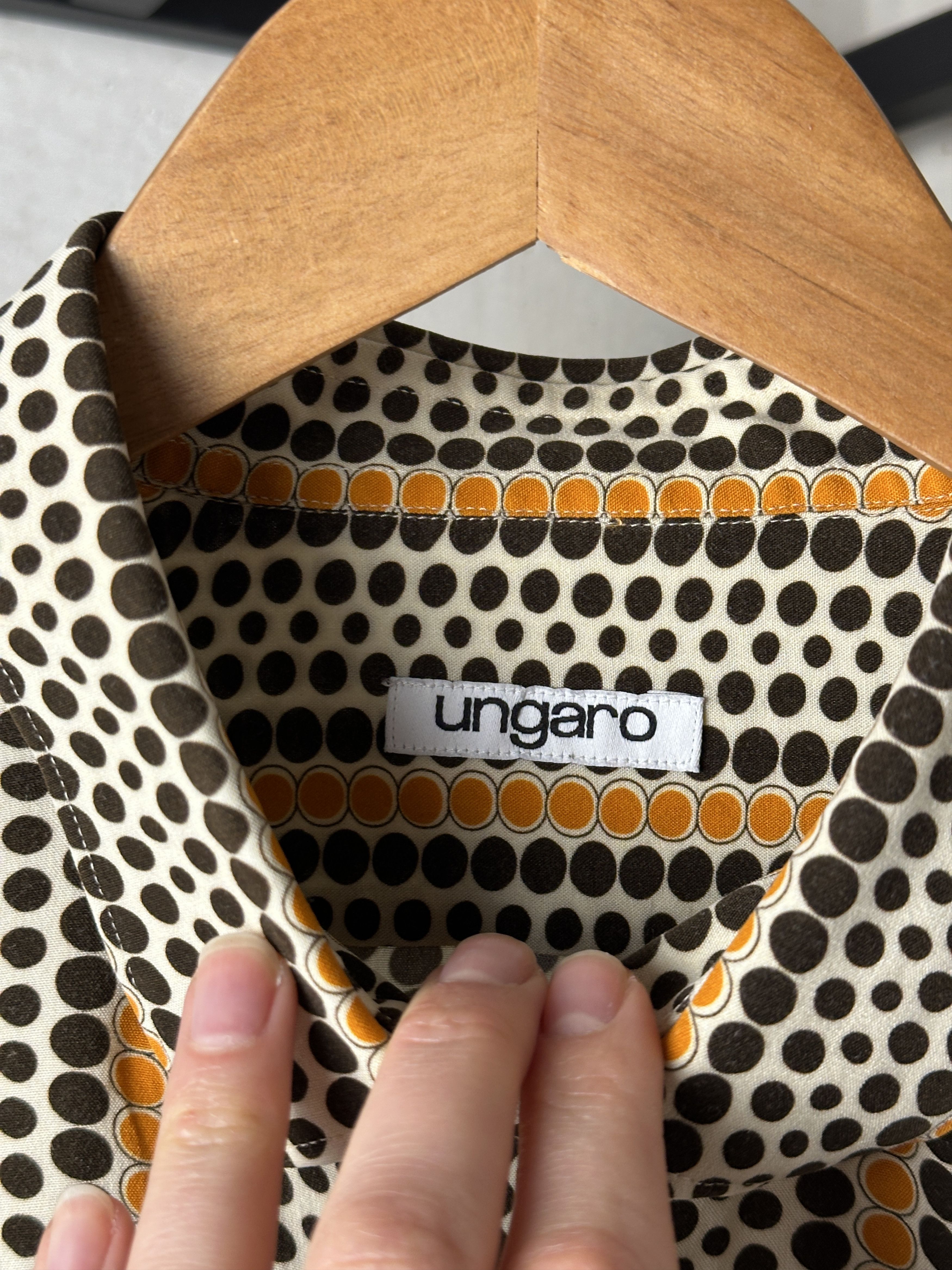 Emanuel Ungaro Ungaro Polka Dot Cotton Shirt (Button Up) Size US M / EU 48-50 / 2 - 4 Thumbnail