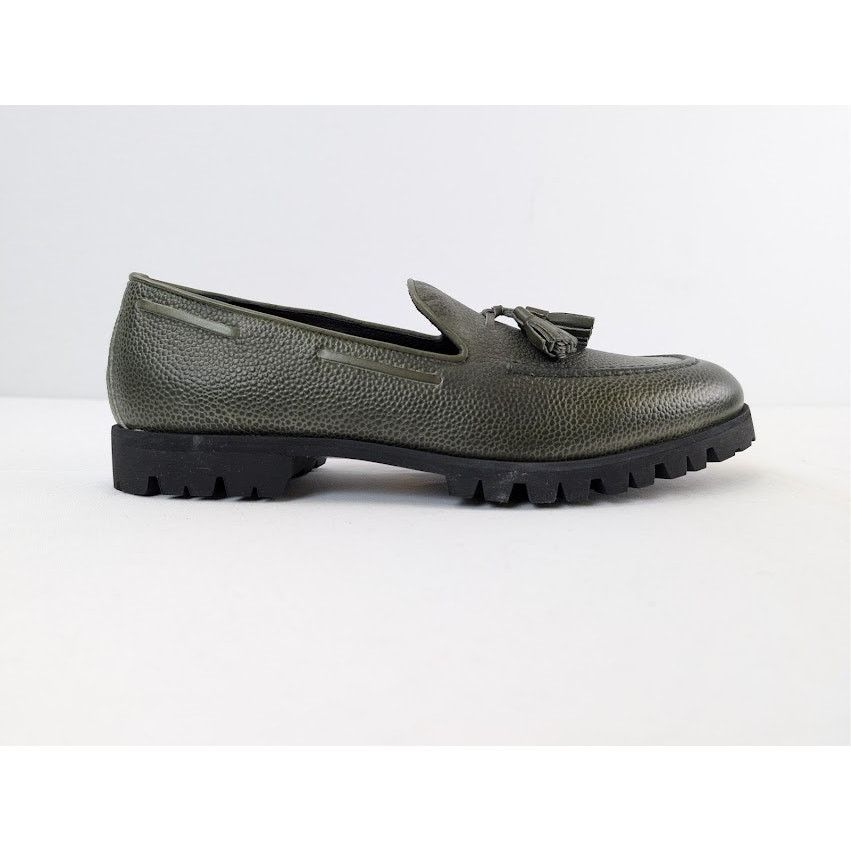 Aime Leon Dore o1rshd1 Leather Tassel Loafers Boots in Green Size US 8.5 / EU 41-42 - 4 Thumbnail