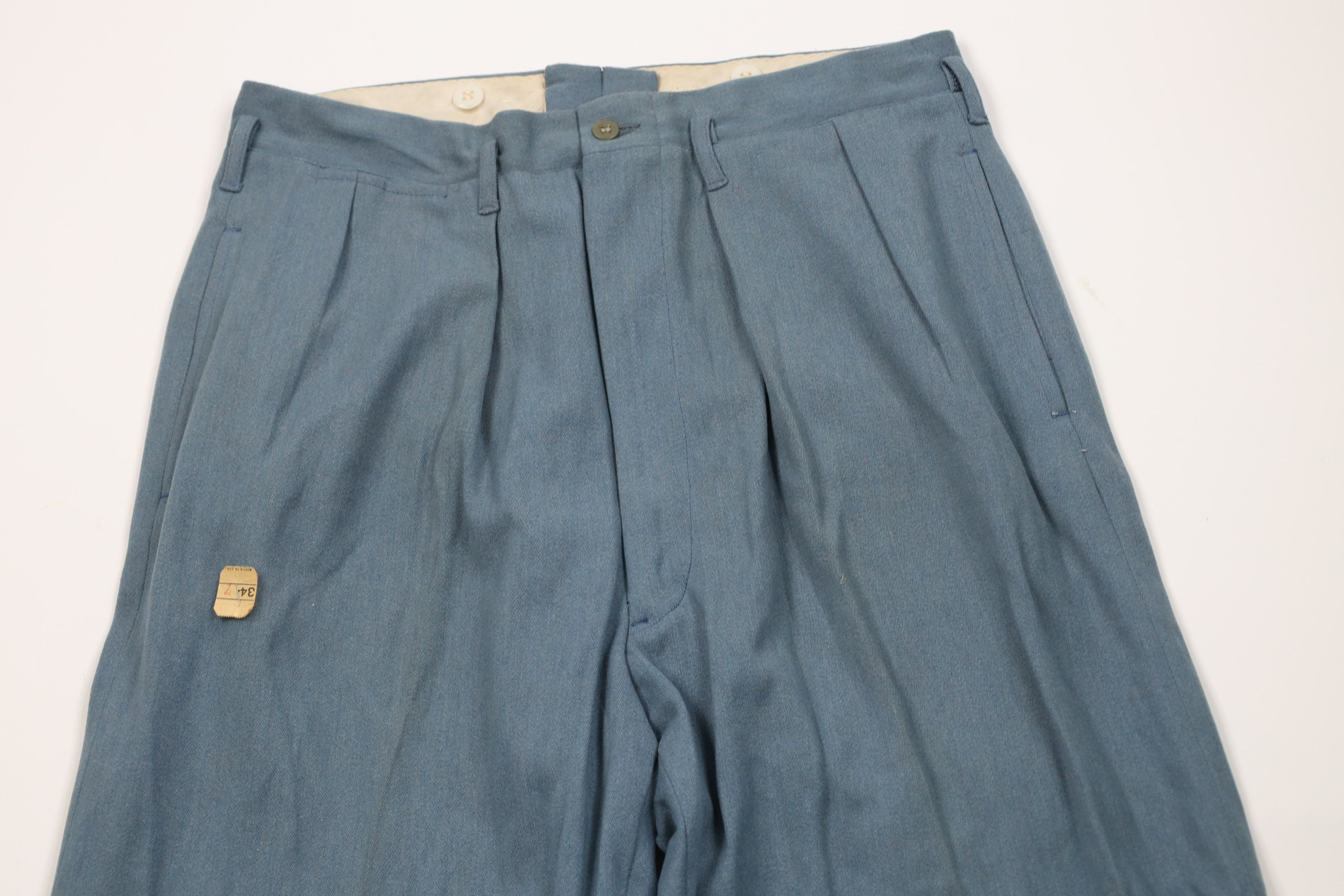 Vintage Deadstock Vintage 40s 50s Gabardine Hollywood Chino Pants Size US 34 / EU 50 - 2 Thumbnail