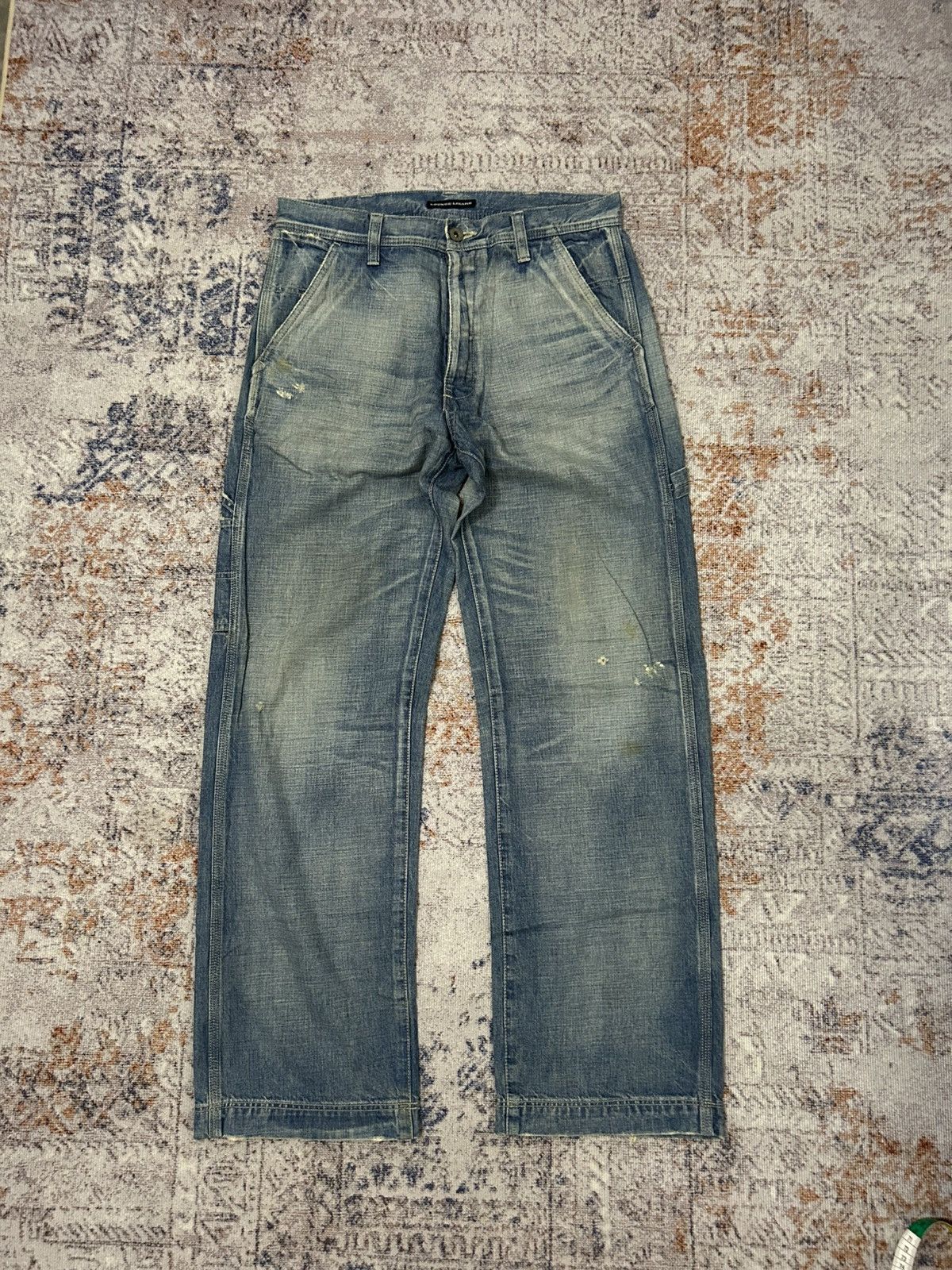 Japanese Brand Vintage Lounge Lizard Carpenter Jeans Size US 31 - 3 Thumbnail