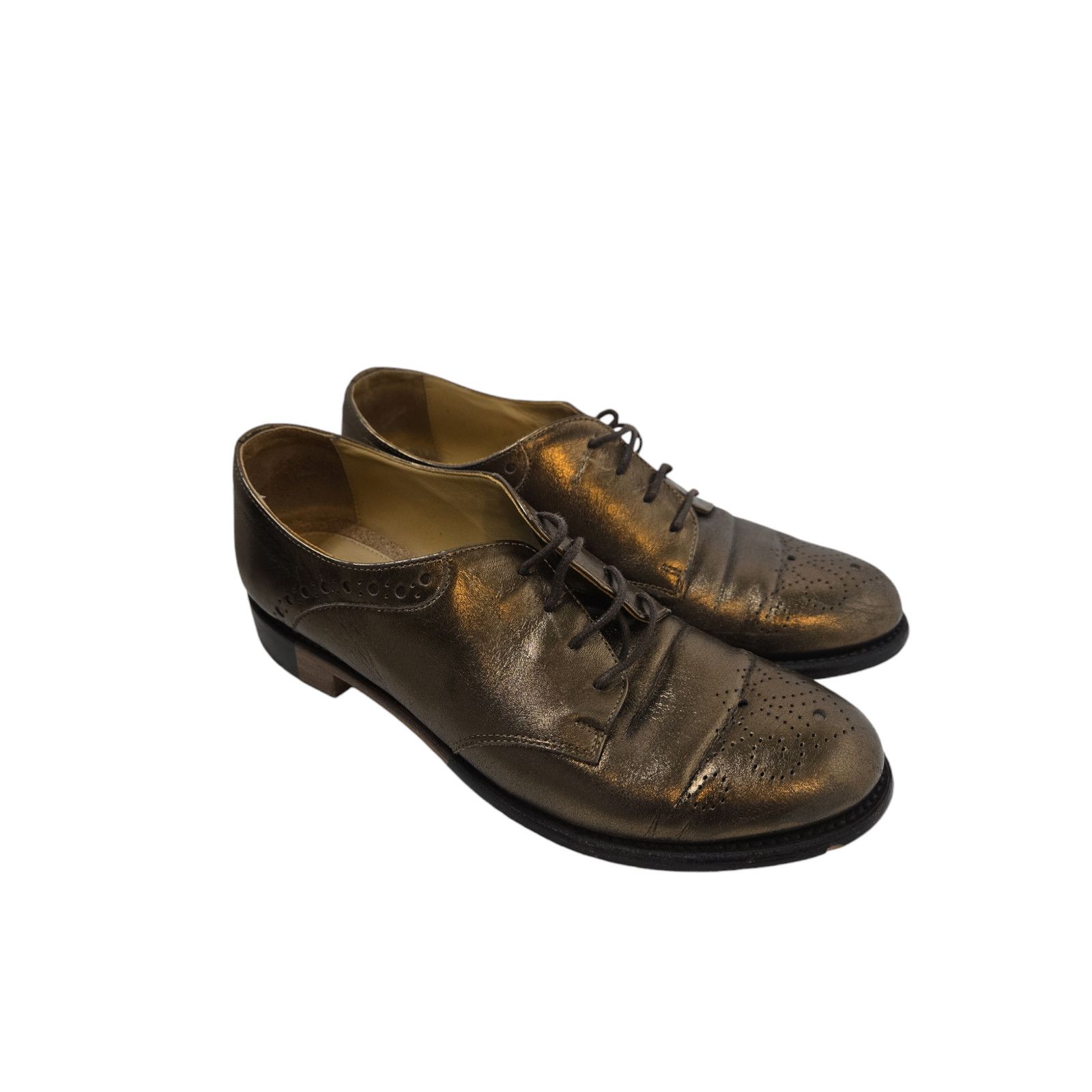 Other The Office of Angela Scott Bronze Oxford Loafer Size 39 Size US 8.5 / IT 38.5 - 1 Thumbnail