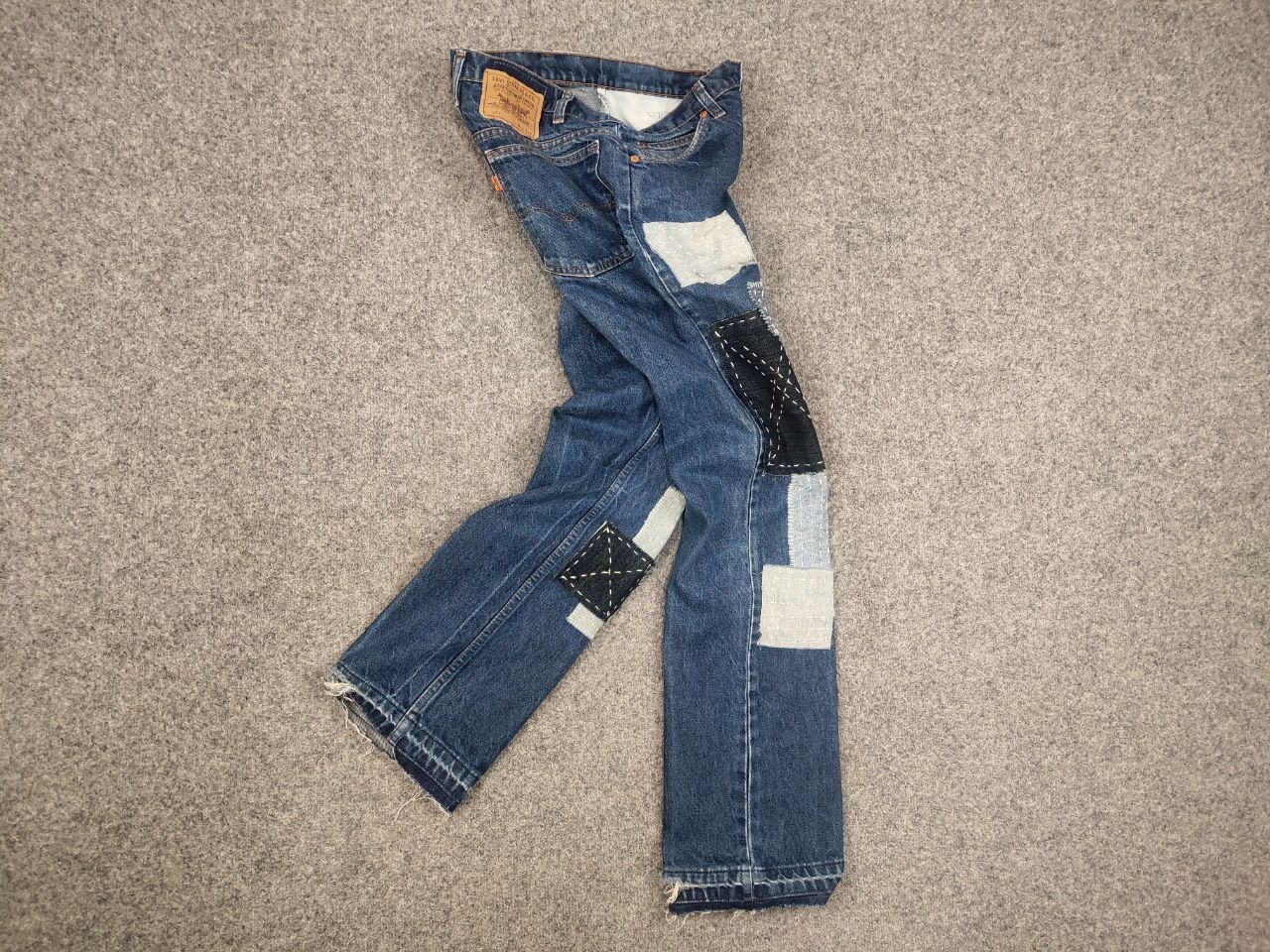 Levi's Vintage 90's levis 517 Sashiko Japan Patchwork Denim Jeans Size US 30 / EU 46 - 8 Thumbnail