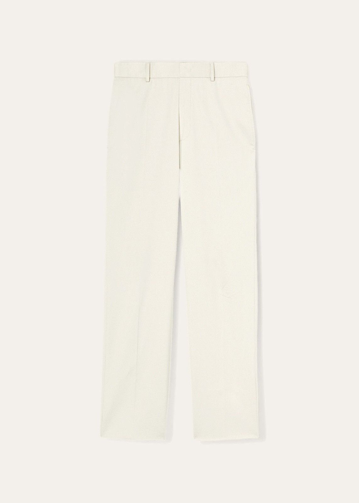 Loro Piana o1srvl11e1224 Merse Cotton Gabardine Pant in White Size US 36 / EU 52 - 1 Thumbnail