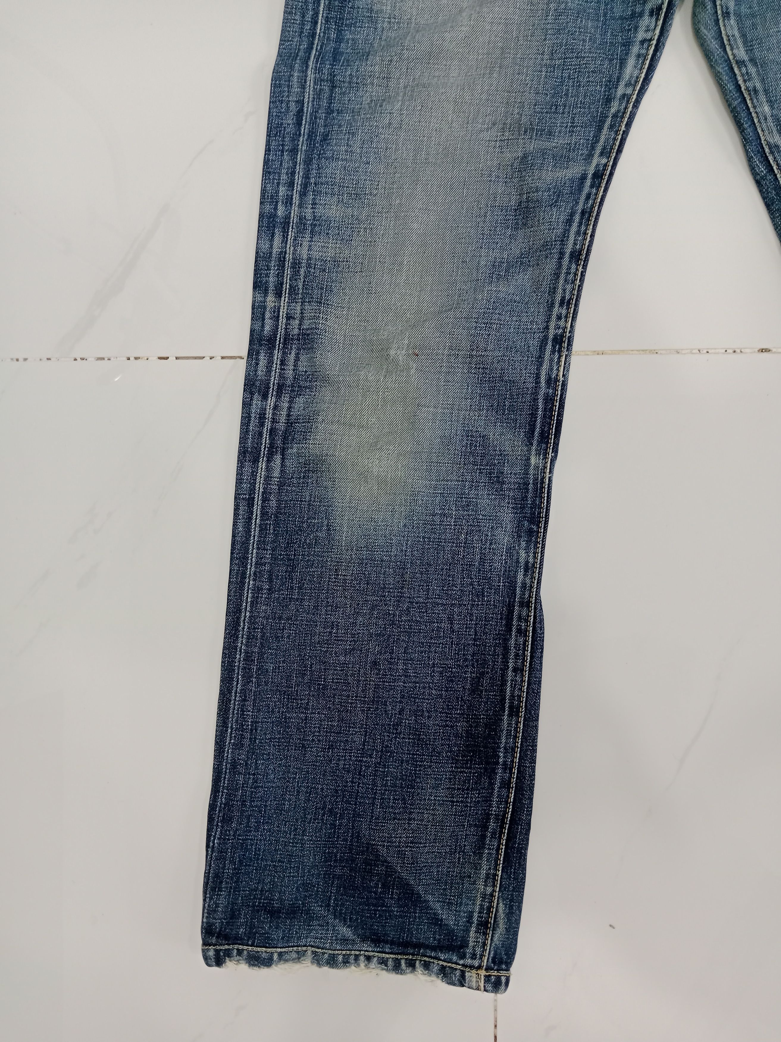 Levi's Vintage Clothing Levis Selvedge Distressed Jeans Blue Denim Size US 29 - 7 Thumbnail