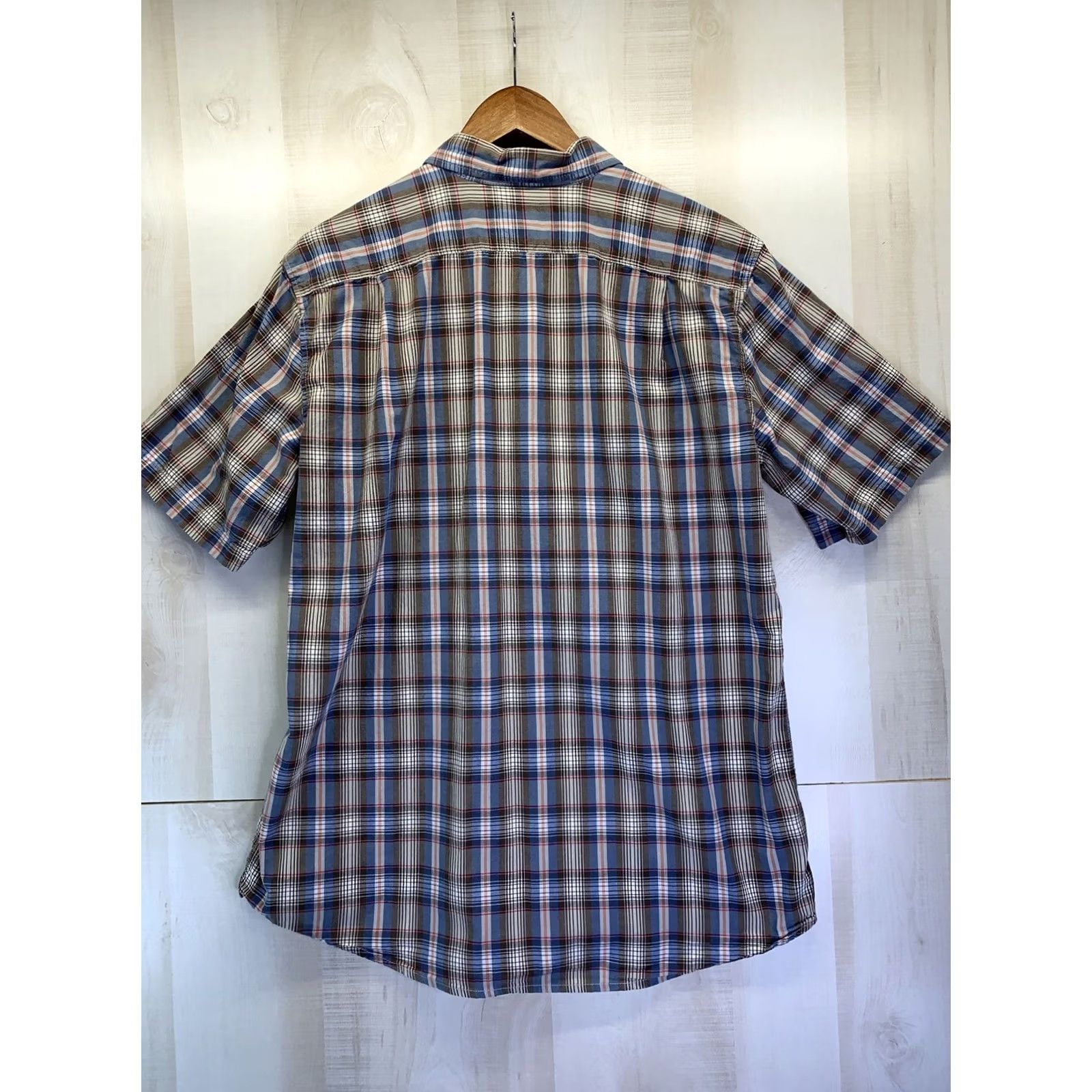 Eddie Bauer Eddie Bauer Men’s L Tall Plaid Button Up Short Sleeve Shirt-3802 Size US L / EU 52-54 / 3 - 4 Thumbnail